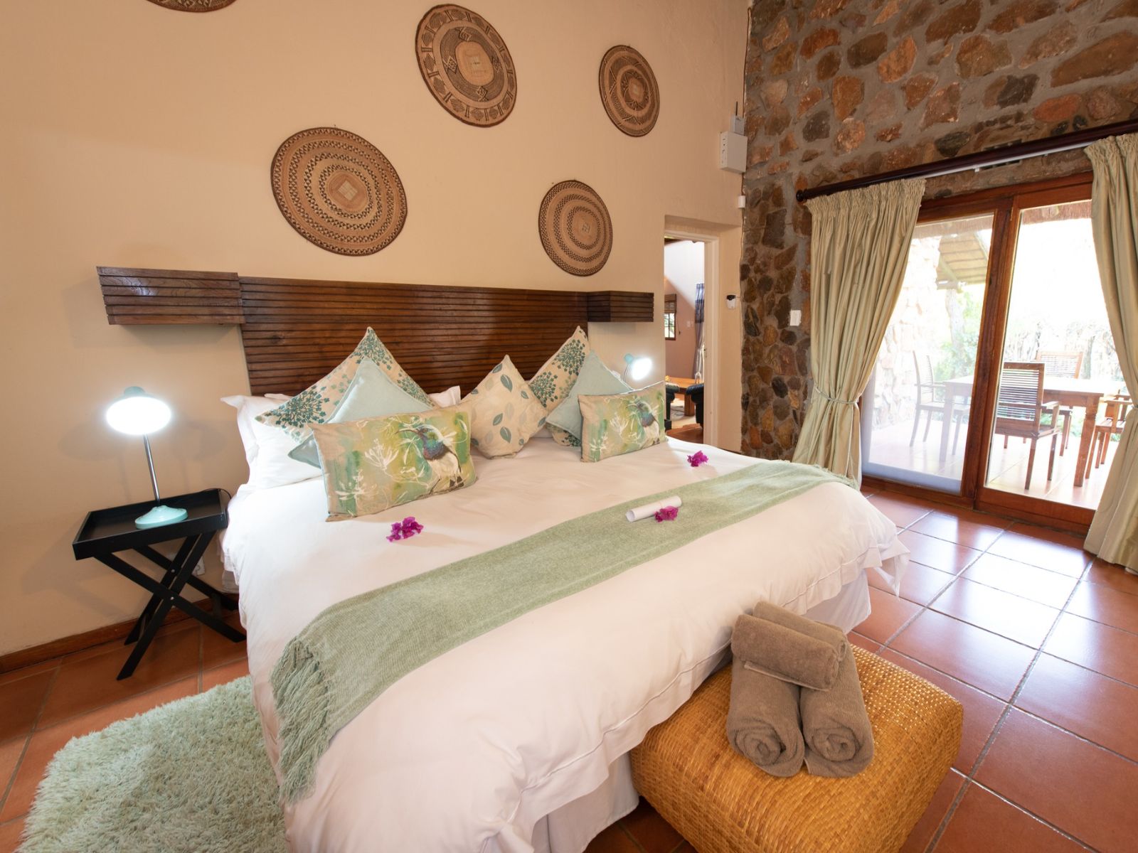 Rondreis Zuid-Afrika, Hoedspruit, Blyde River Wilderness lodge, slaapkamer