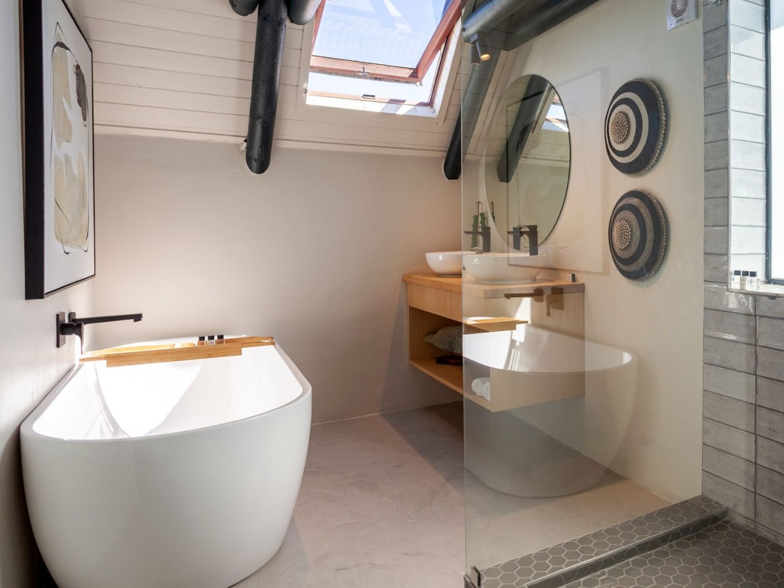 Rondreis Zuid-Afrika, Paternoster, Abalone Hotel & Villas, badkamer