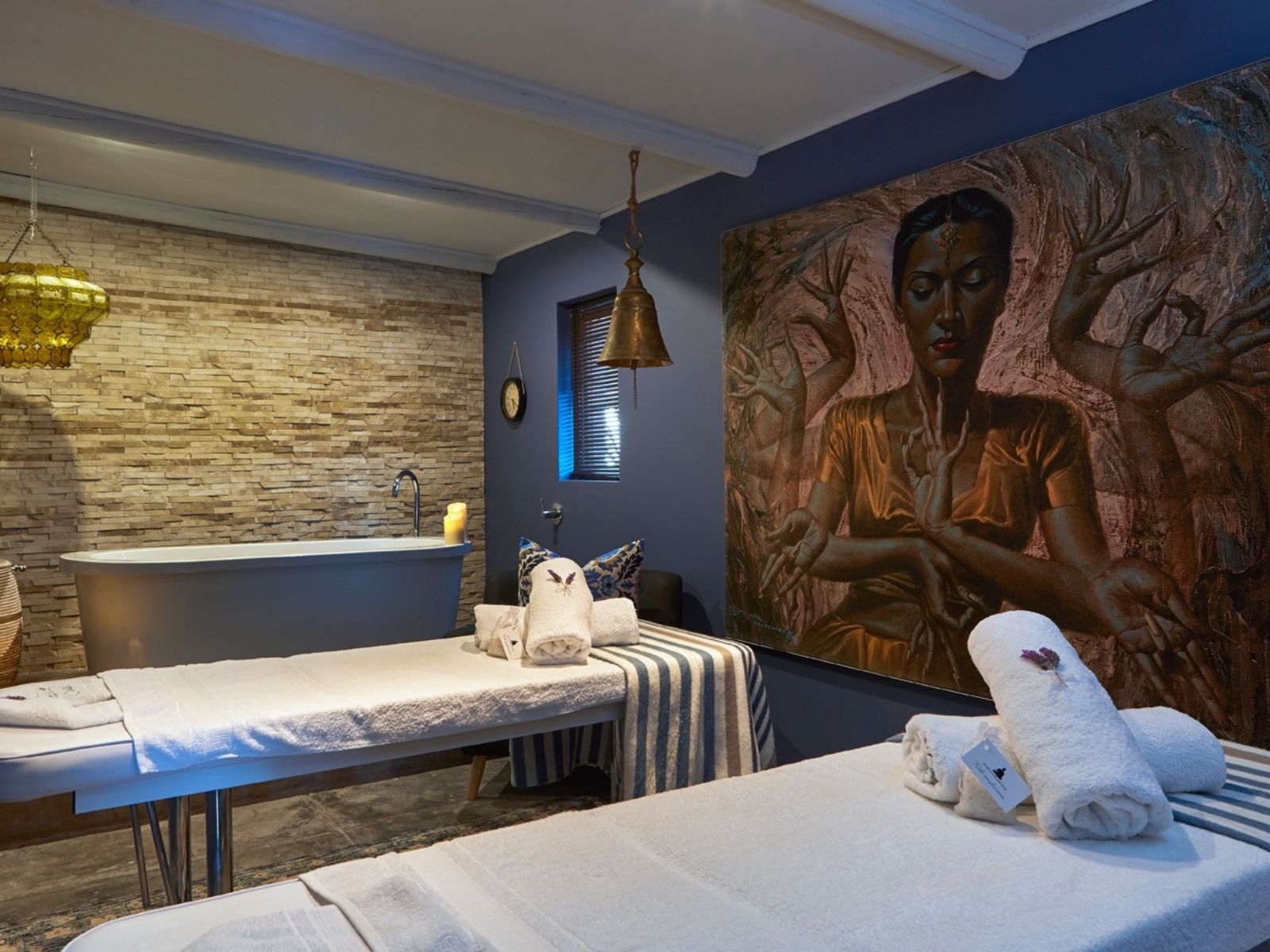 Rondreis Zuid-Afrika, Paternoster, Abalone Hotel & Villas, spa lounge