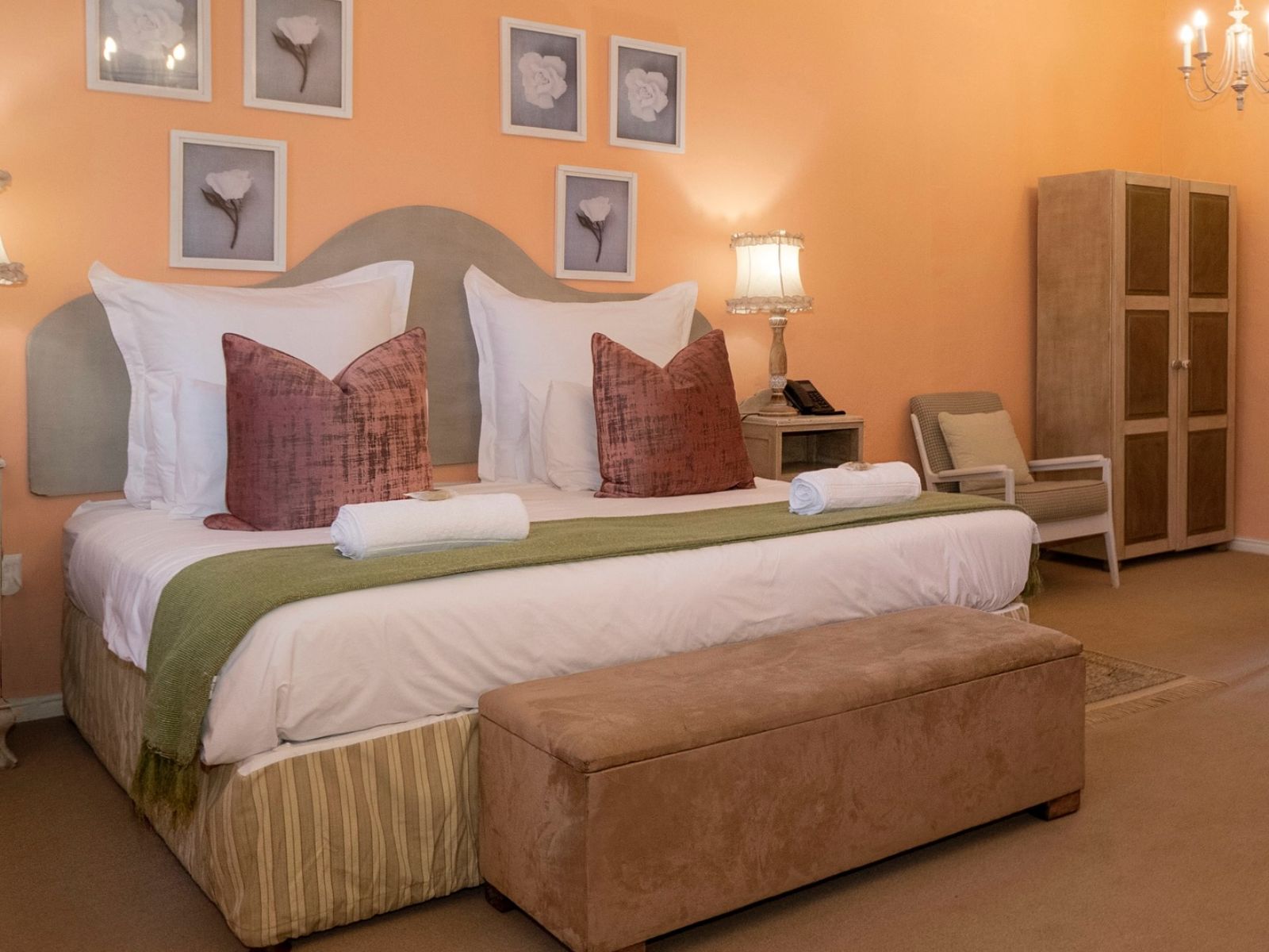 Rondreis Zuid-Afrika, Stellenbosch, Knorhoek Guesthouse, tweepersoonsbed