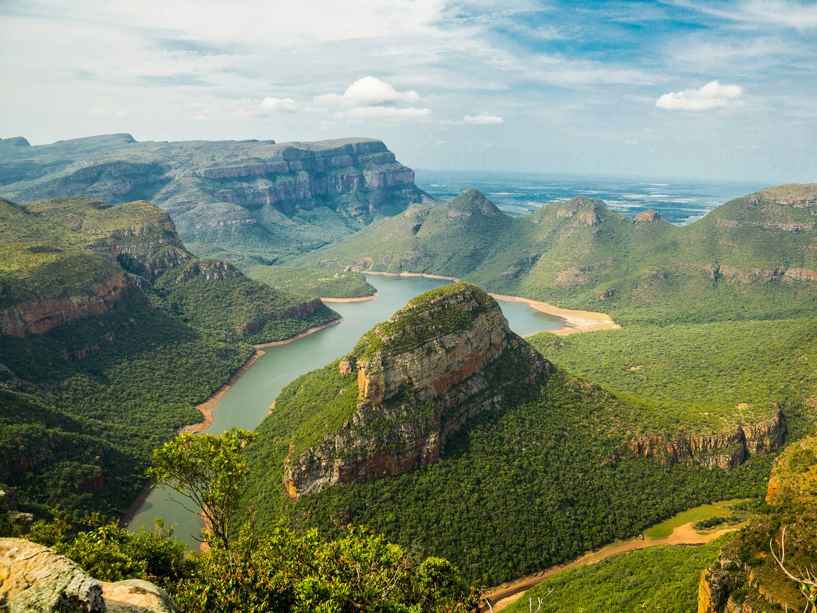 Rondreis Zuid-Afrika, Tuinroute, Wilderness National Park, Touwsrivier met zee op de achtergrond