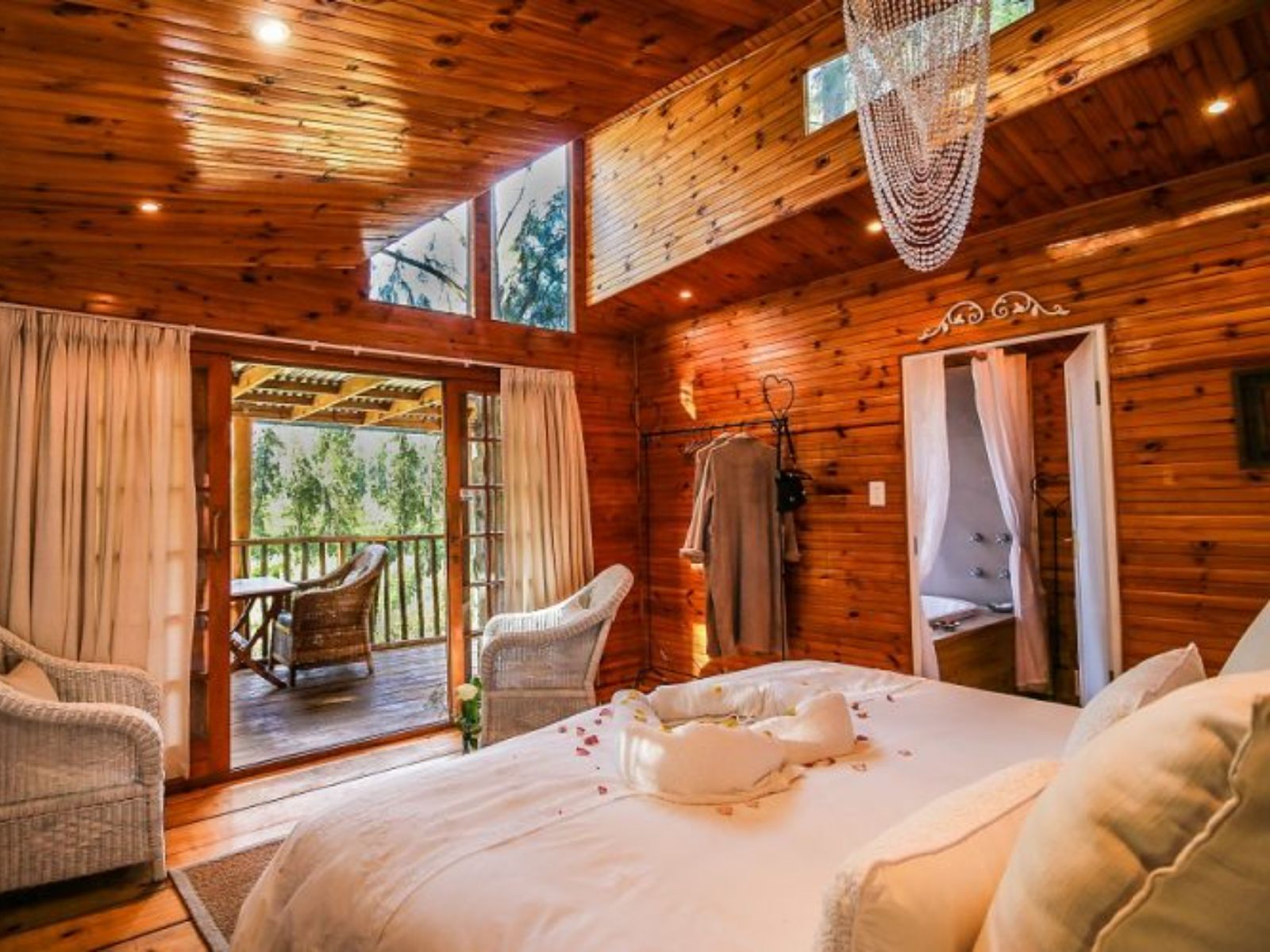 Rondreis Zuid-Afrika, Tulbagh, Vindoux Guest Farm, binnenkant treehouse