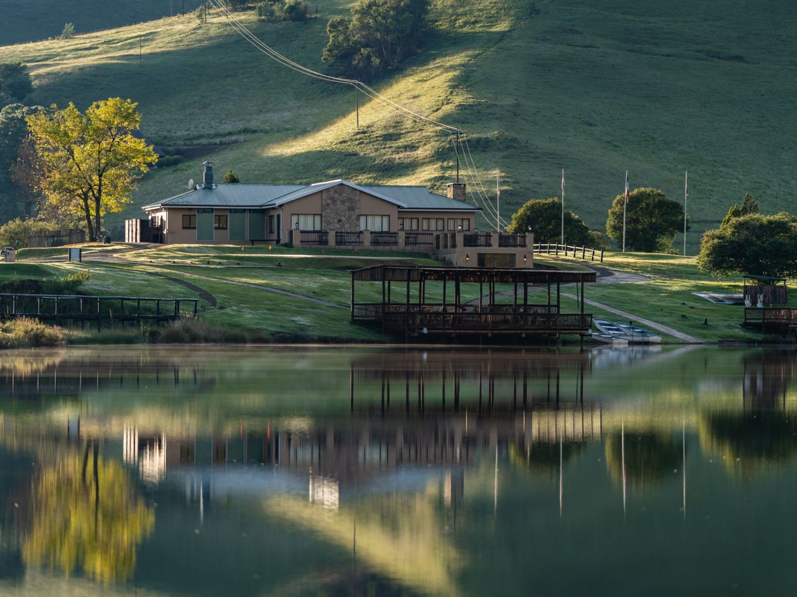 Rondreis Zuid-Afrika, Underberg, Gooderson Drakensberg Gardens, meer