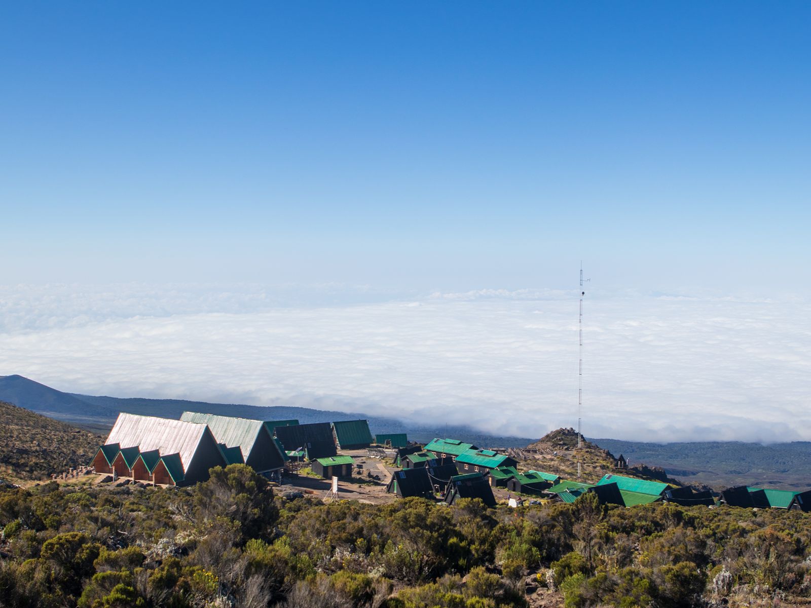 rondreis tanzania kilimanjaro trekking kilimanjaro hutten met uitzicht