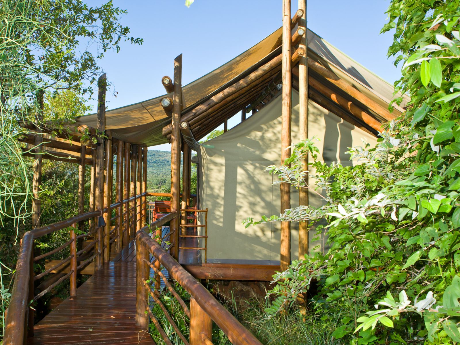 rondreis zuid afrika, kruger park, punda maria rest camp, pad naar de accommodatie