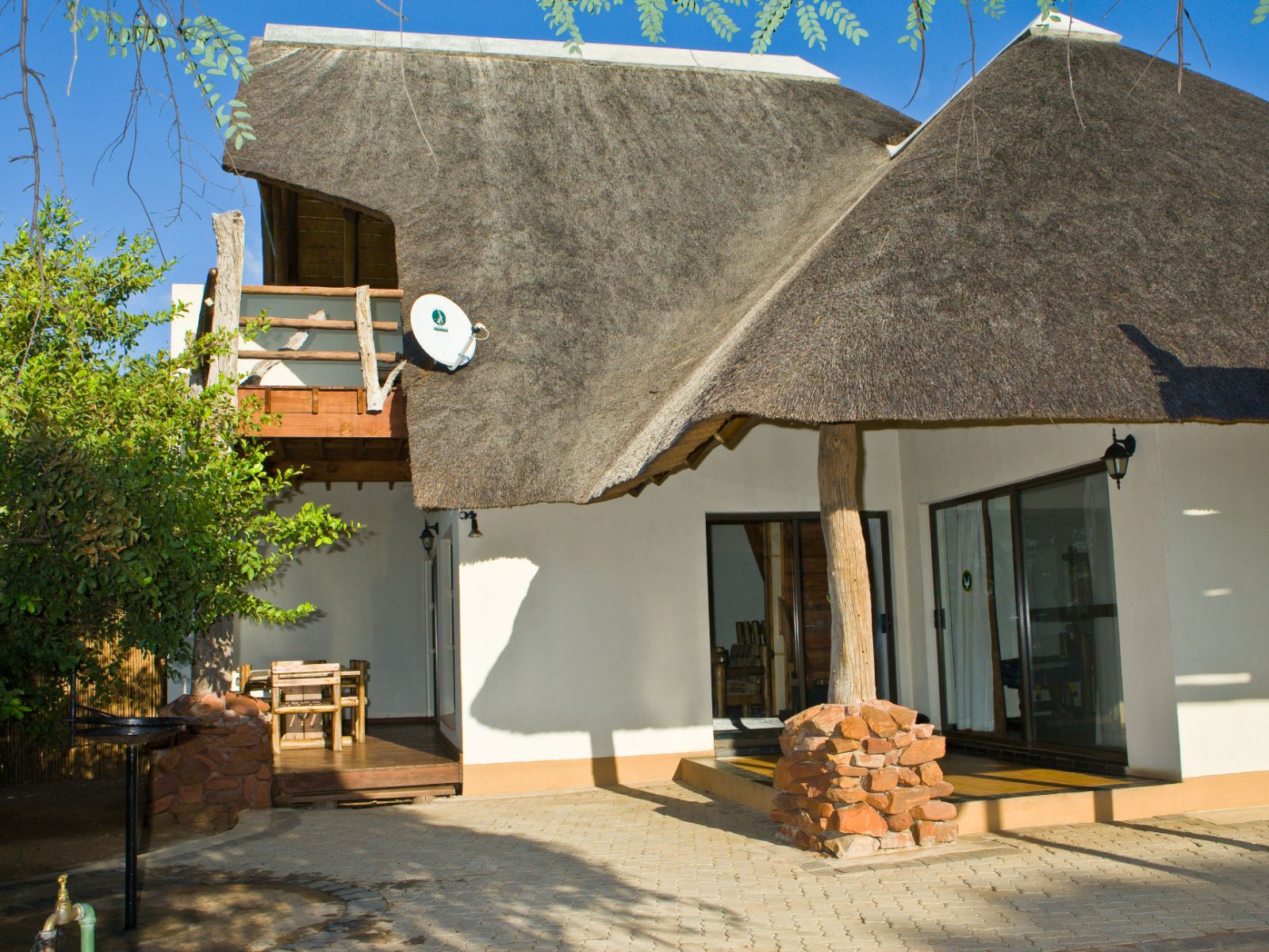 rondreis zuid afrika, kruger park, punda maria rest camp, zijaanzicht verblijf