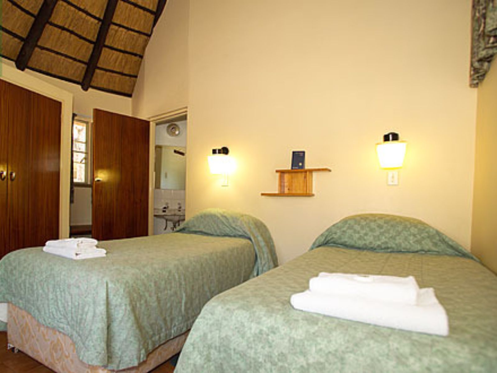 rondreis zuid afrika, kruger park skukuza rest camp, twin kamer