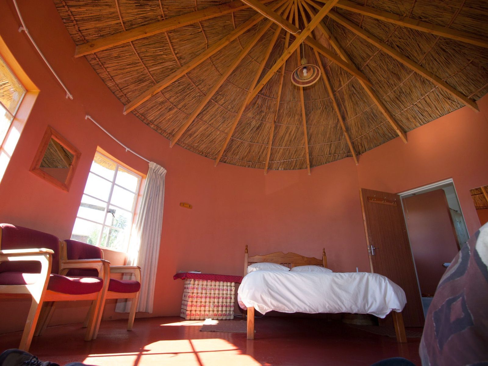 rondreis zuid afrika, lesotho, malealea lodge, binnenkant lodge