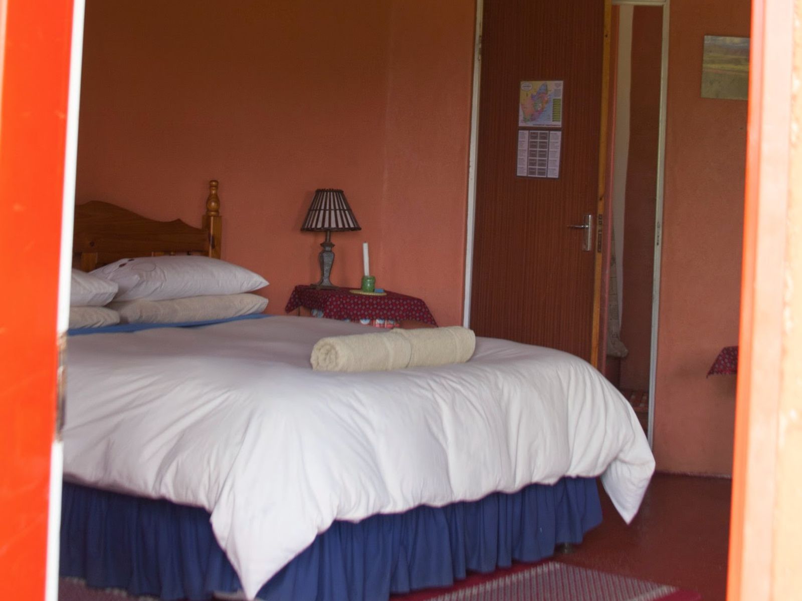 rondreis zuid afrika, lesotho, malealea lodge, tweepersoonsbed