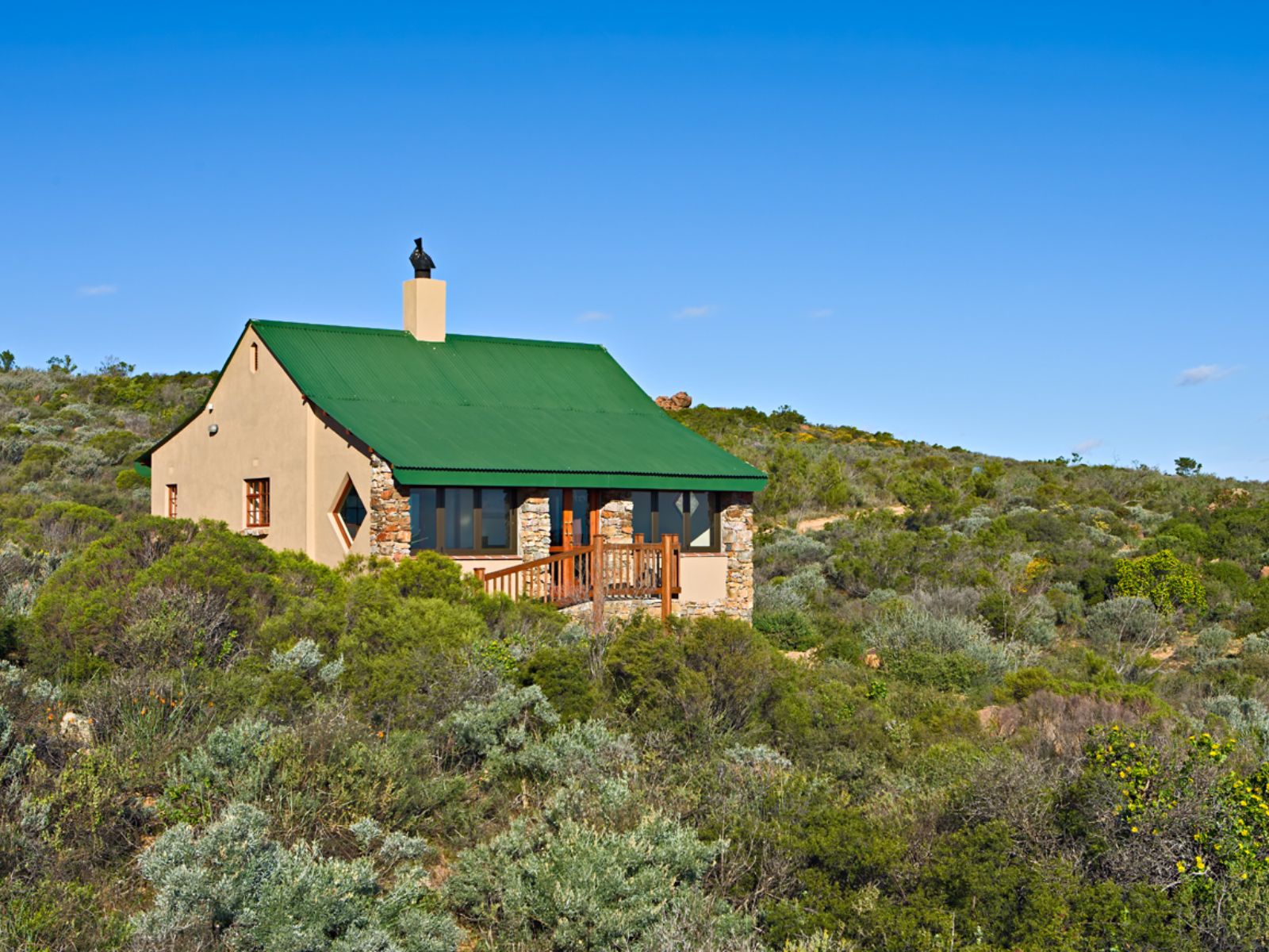 rondreis zuid afrika, springbok, namaqua national park, skilpad rest camp, buitenaanzicht accommodatie