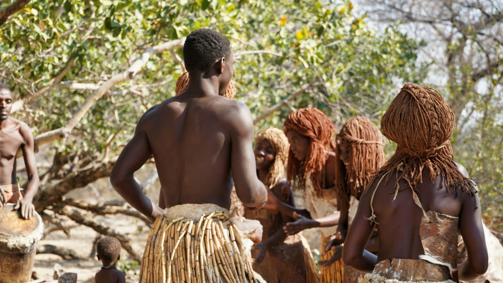 Rondreis Namibië, Rundu, rituele stammendans in Kavango