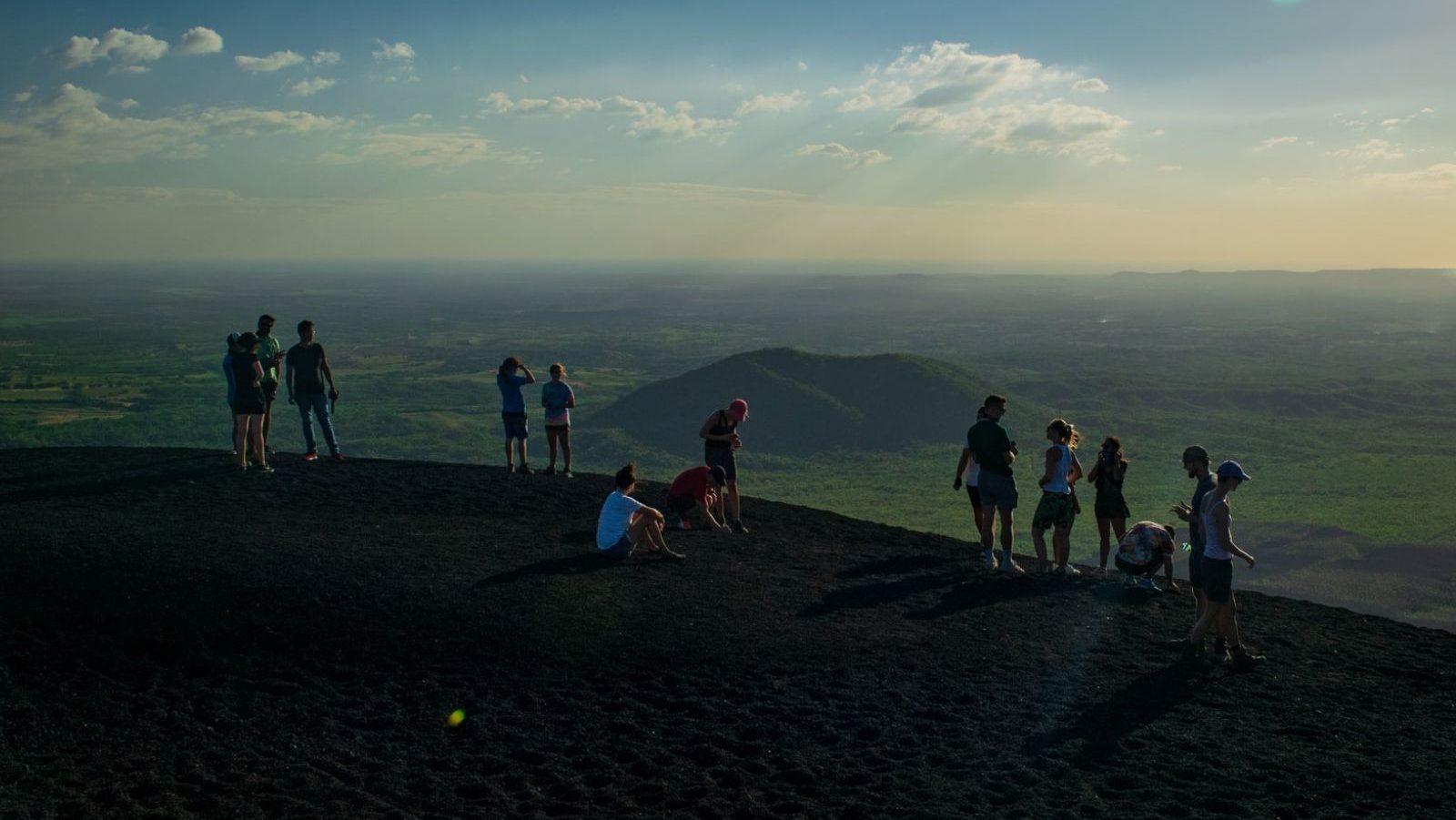 Rondreis Nicaragua, Cerro Negro, uitzicht op de omgeving