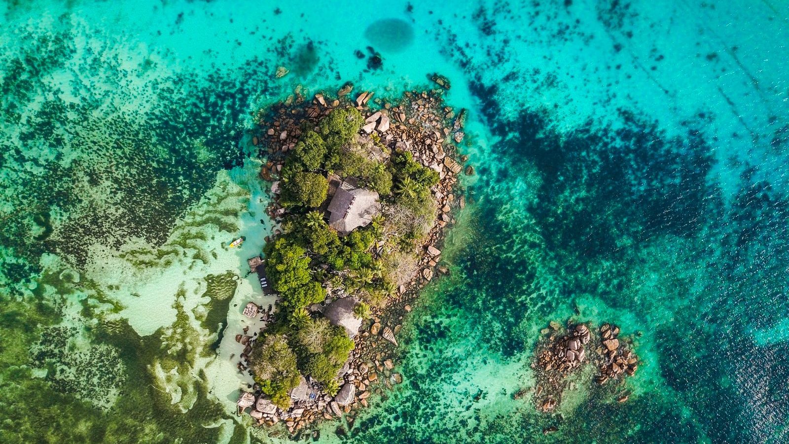 Rondreis Seychellen, Praslin, eiland bovenaanzicht