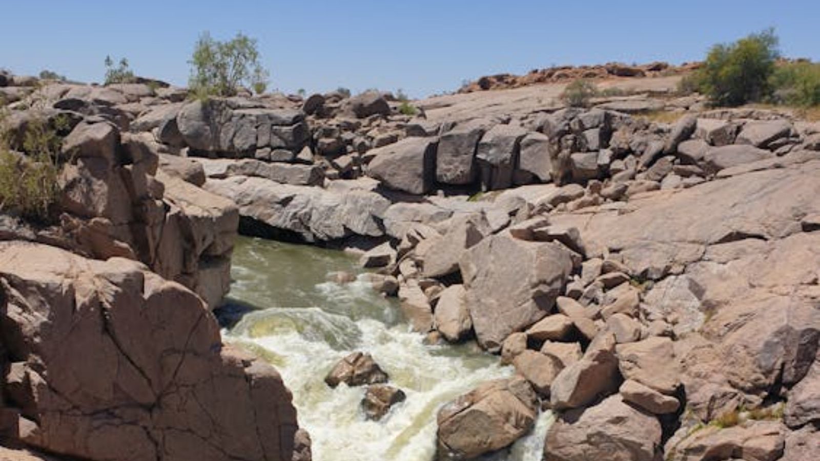 Rondreis Zuid-Afrika, Augrabies Falls NP, rivier