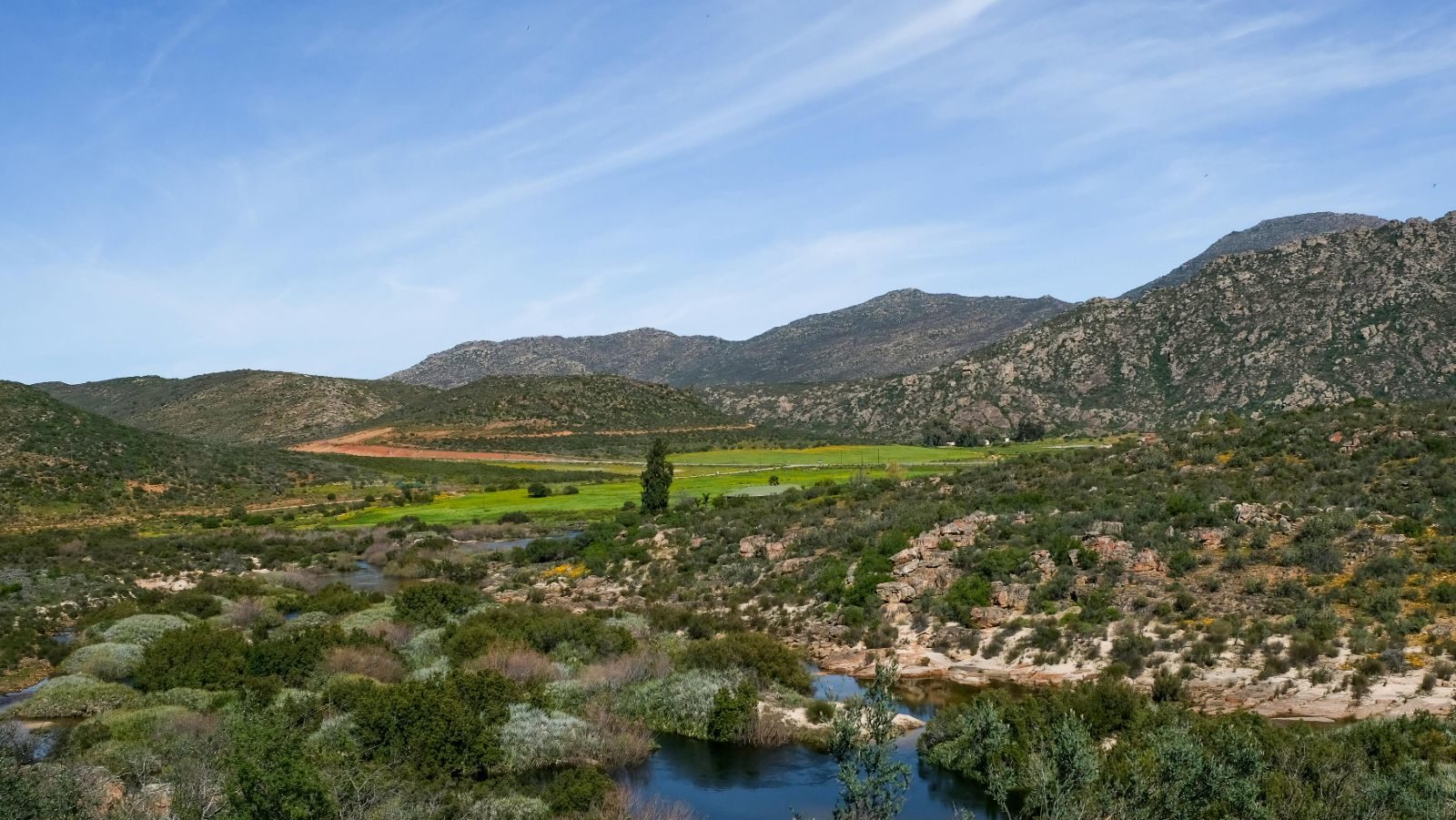 Rondreis Zuid-Afrika, Clanwilliam, natuur met rivier