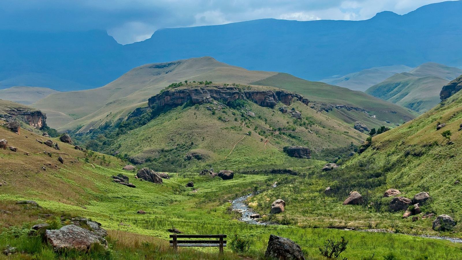 Rondreis Zuid-Afrika, Drakensbergen, Giant's Castle Nature Reserve, Bushman River Valley