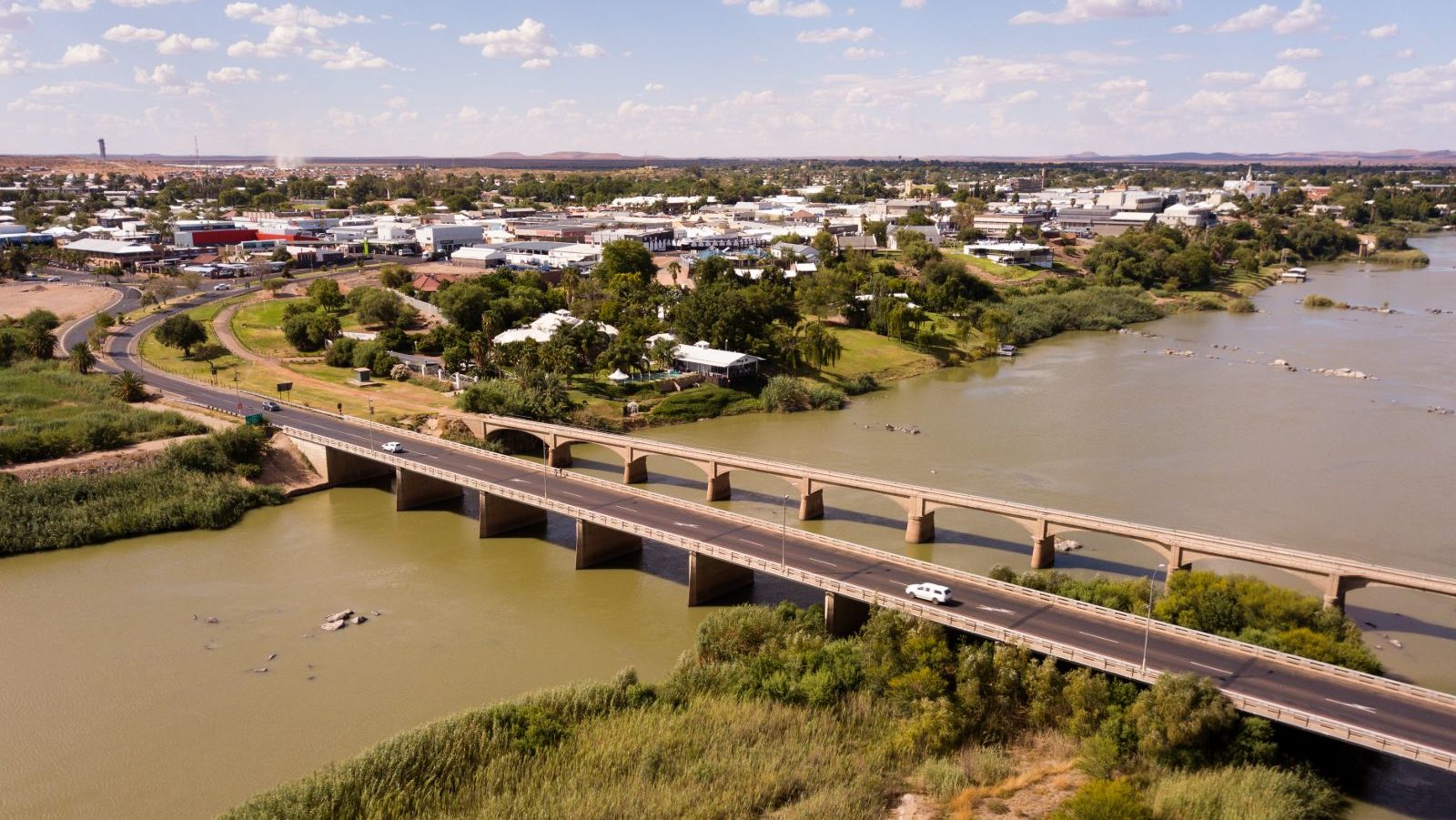 Rondreis Zuid-Afrika, Upington, stadsoverzicht en orange river