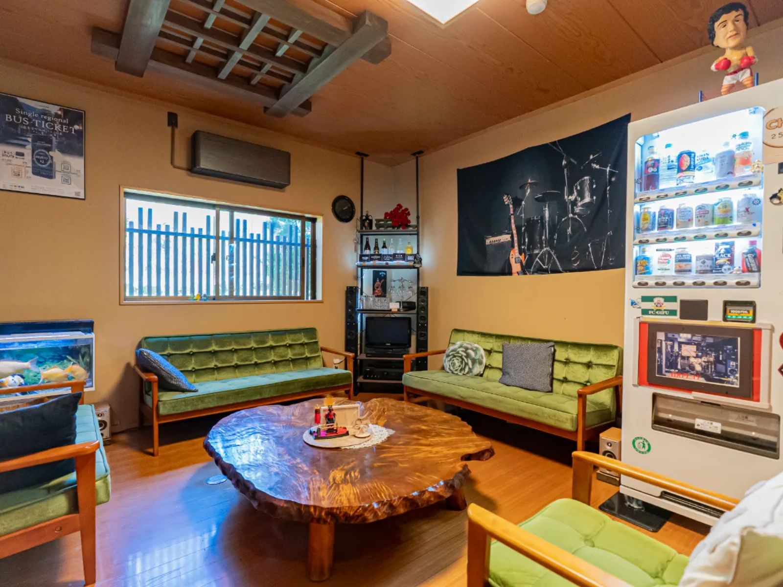Rondreis Japan, Tsumago, Hanaya Inn Ryokan, algemene ruimte