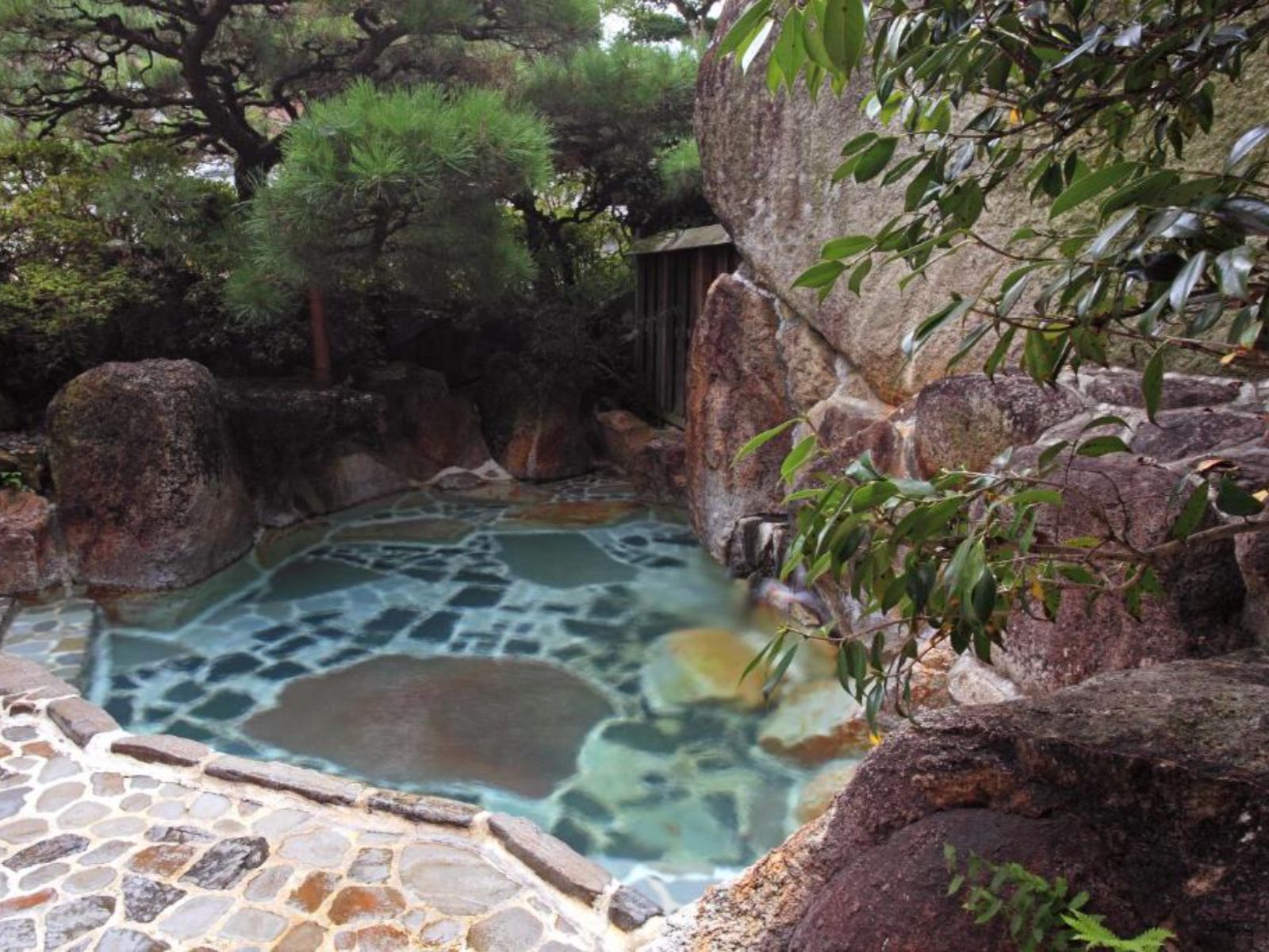 Rondreis Japan, Yunomine Onsen, Ryokan Adumaya, bad