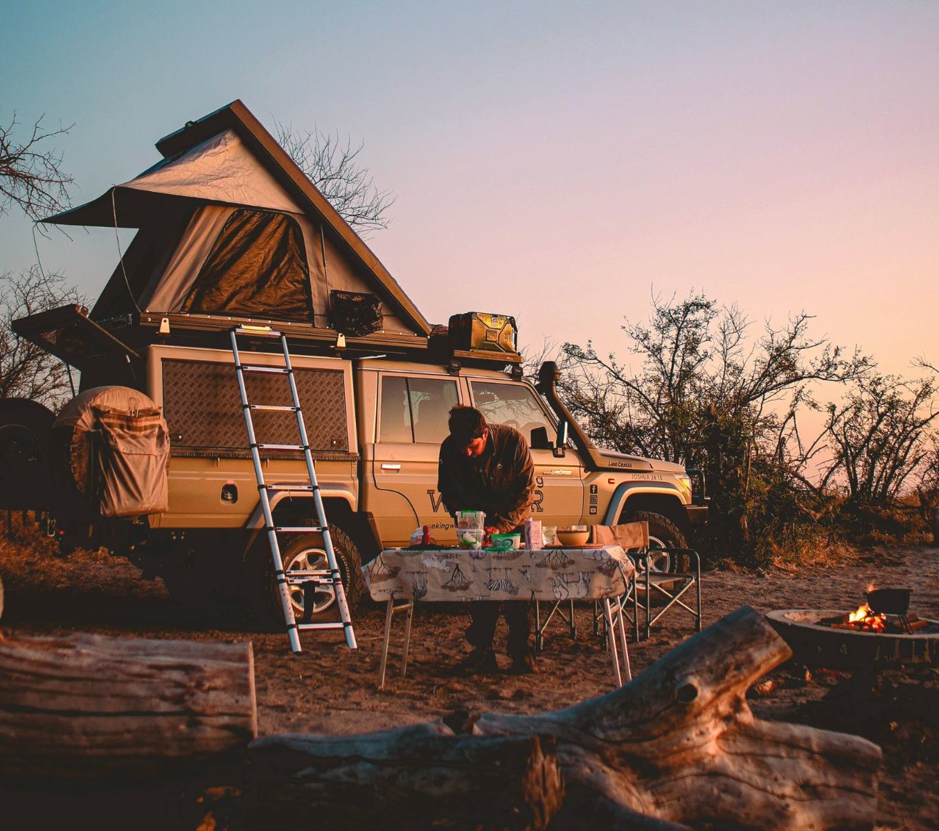 Rondreis Zuid Afrika Campingexpeditie 4x4 jeep met daktent