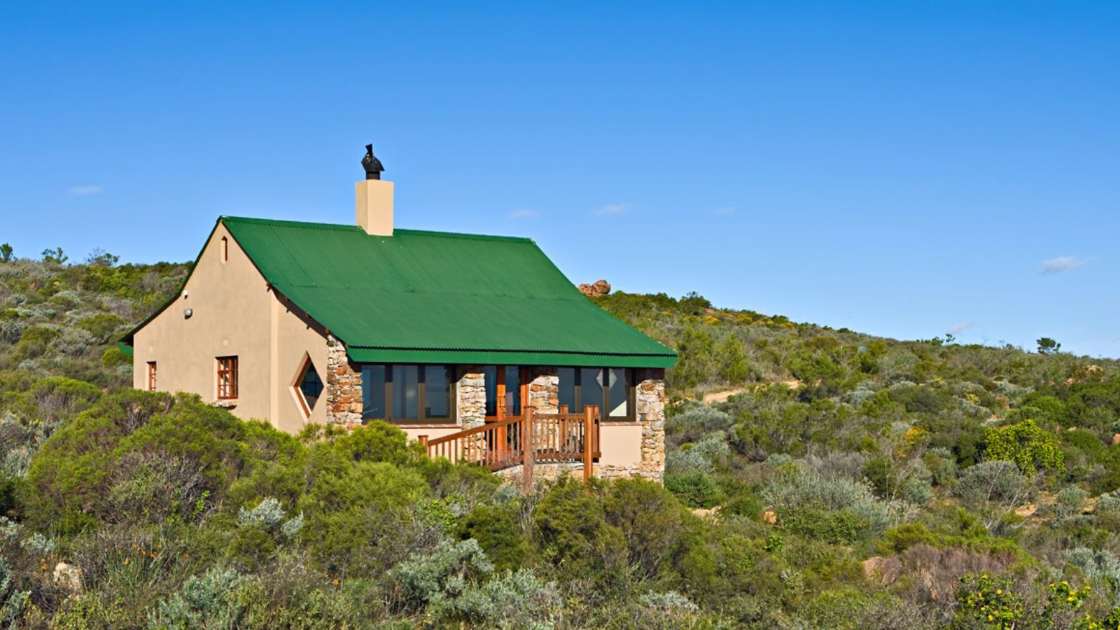rondreis zuid afrika, springbok, namaqua national park, skilpad rest camp, buitenaanzicht accommodatie