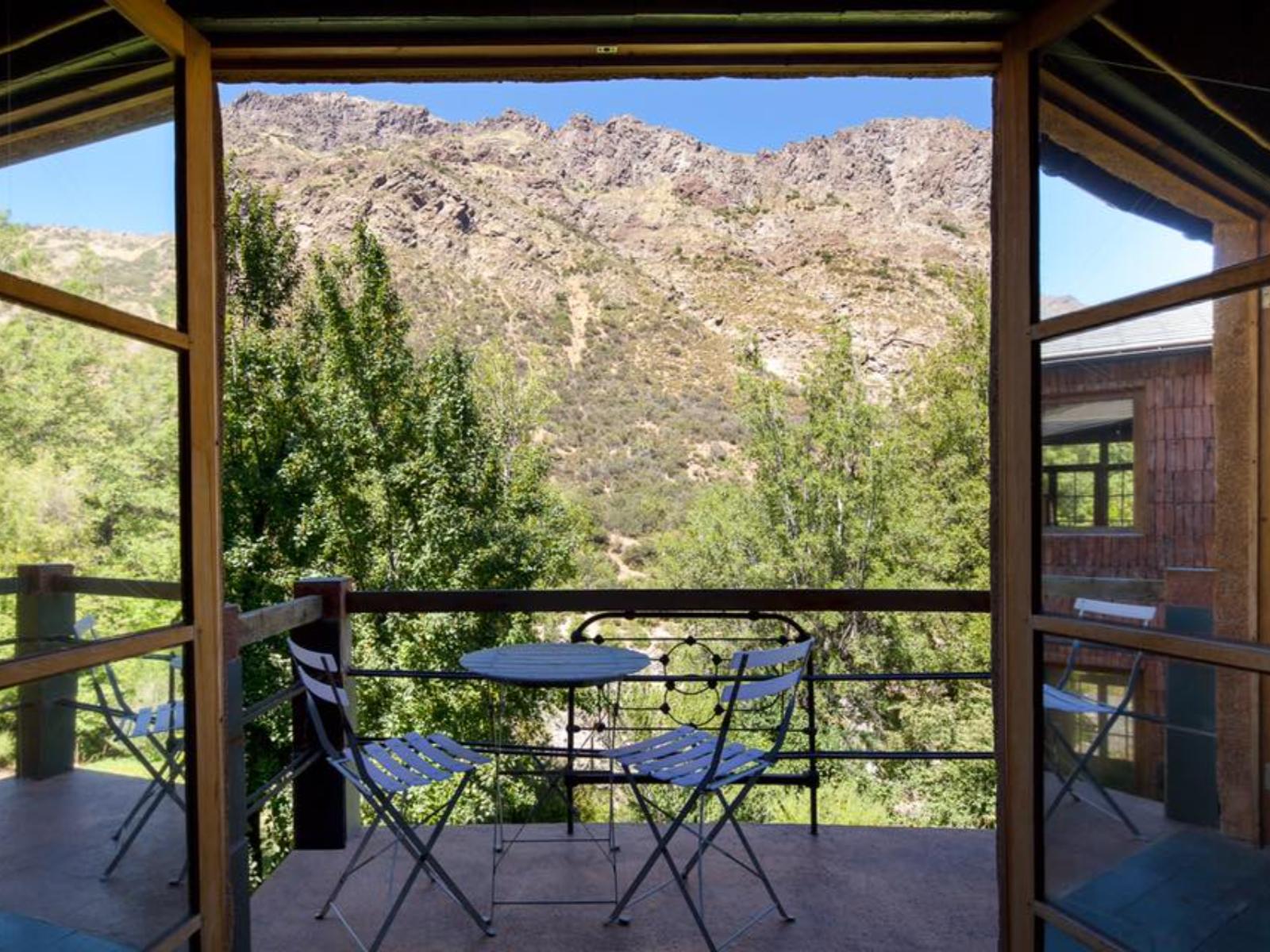 rondreis chili - maipo vallei- altiplanicos cajon del maipo hotel - balkon