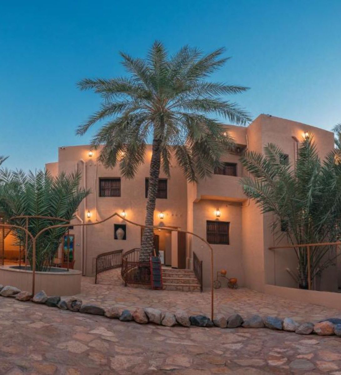 Rondreis Oman, Nizwa, Bustan Inn, Patio