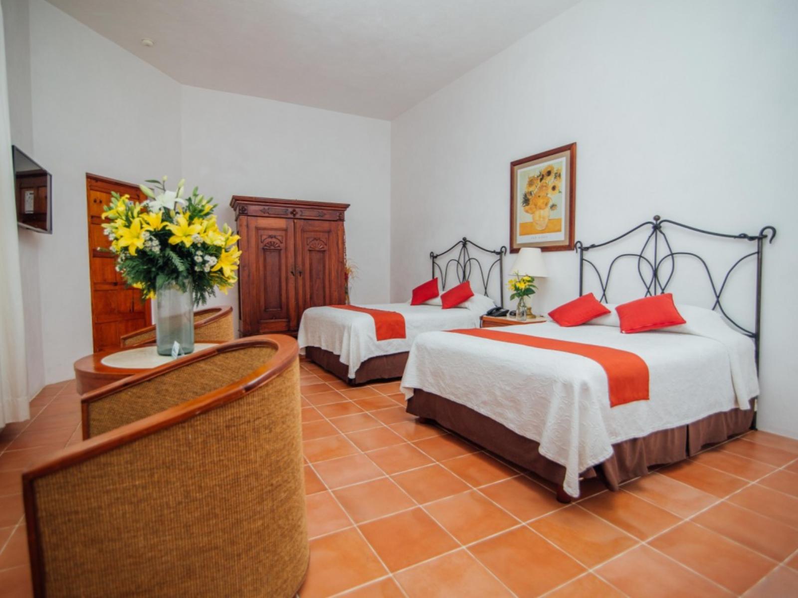Rondreis Mexico, Valladolid, Meson des Marques, kamer junior double