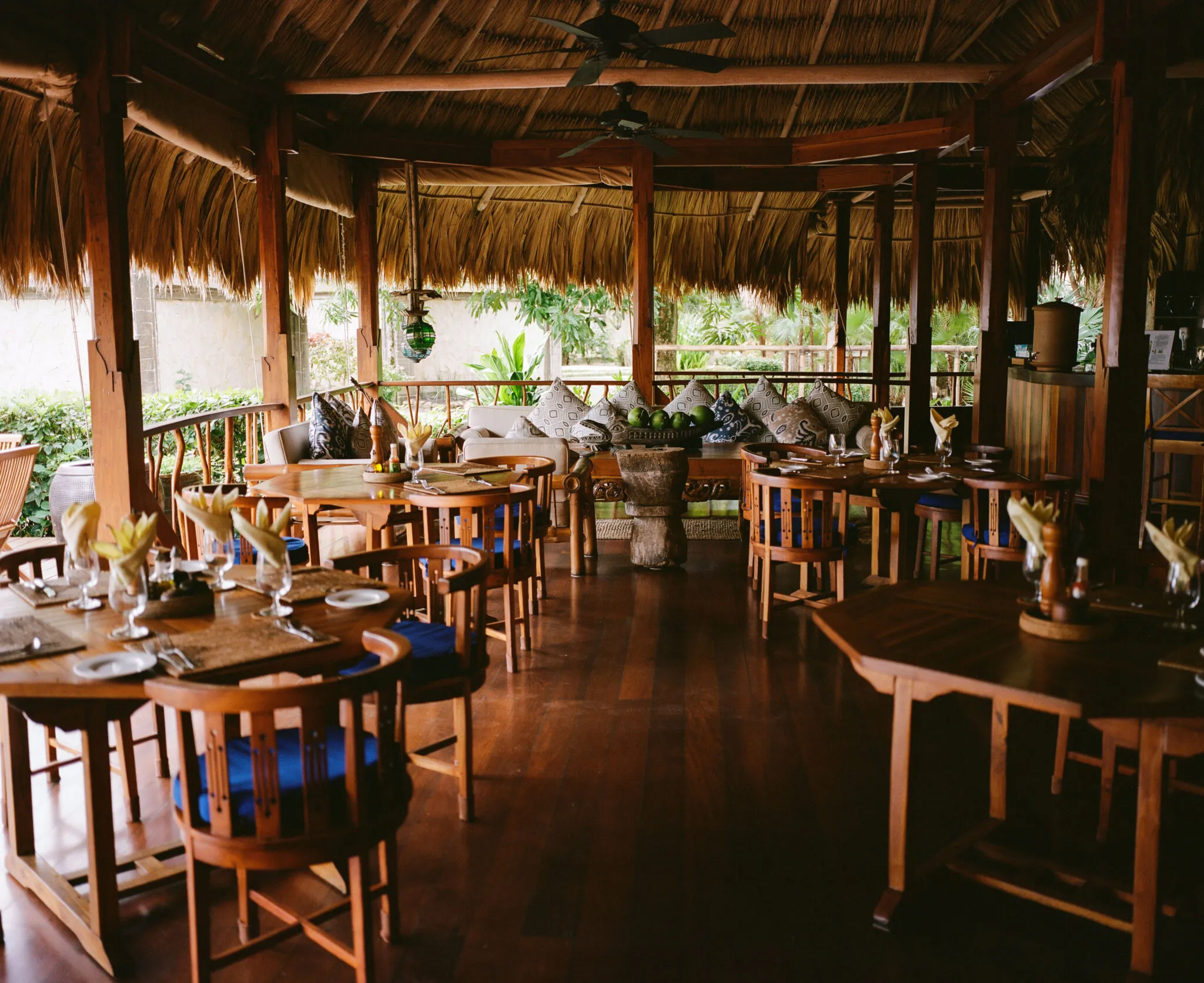 Rondreis Belize, Placenia, Turtles Inn, restaurant Mare