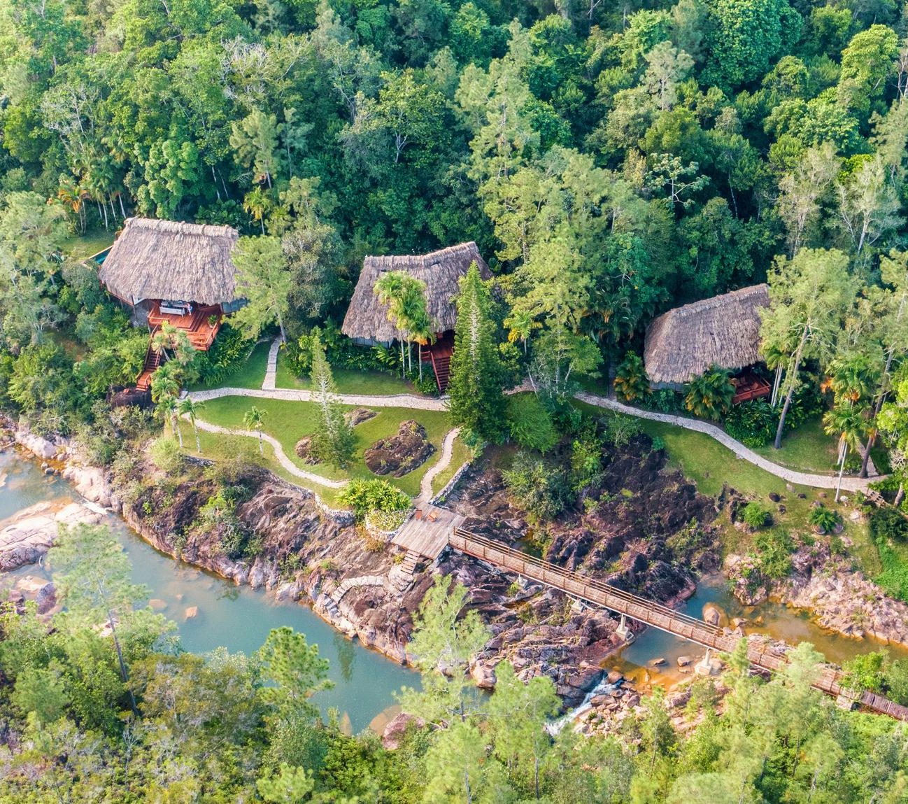 Rondreis Belize, San Ignacio, Blancaneaux Lodge, hotel overzicht