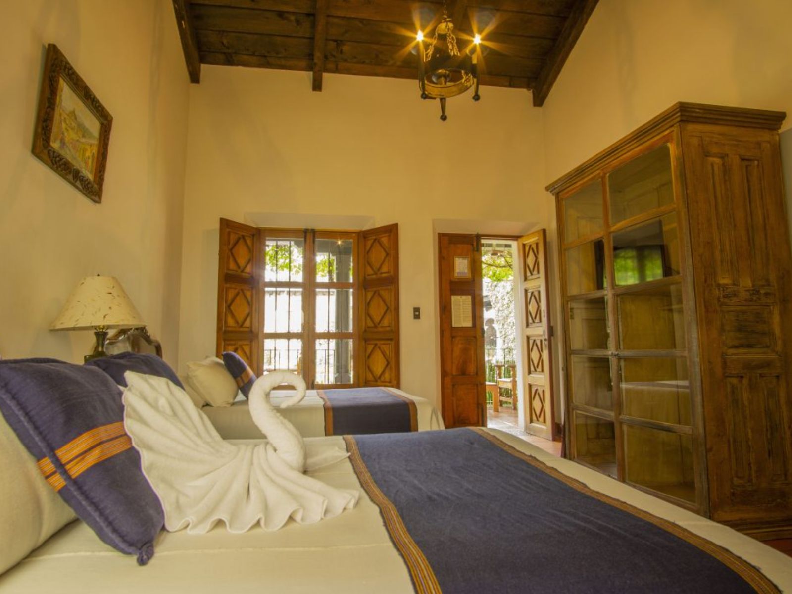 Rondreis Guatemala, Antigua, Posada de don Rodrigo Hotel, twin room