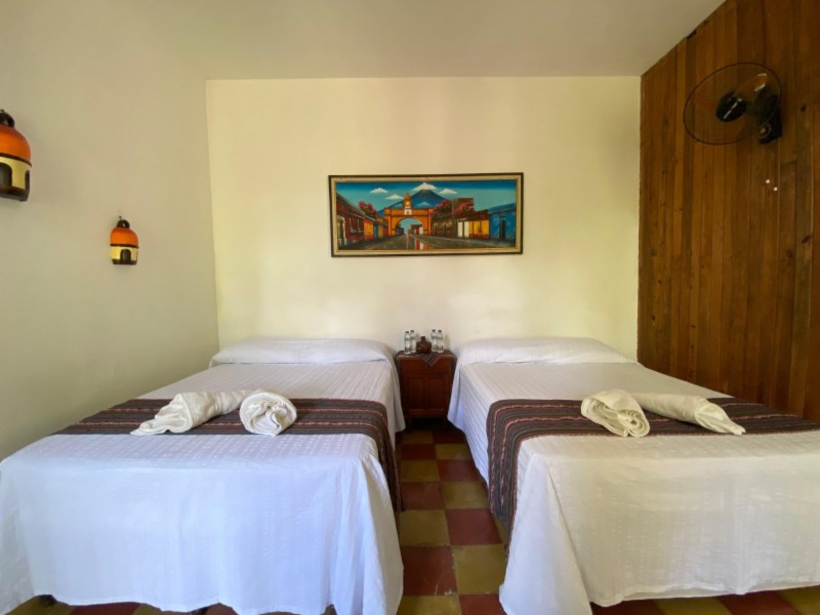 Rondreis Guatemala, Lanquin, El Recreo, twin room