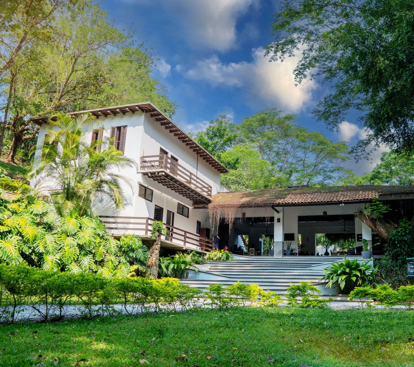 Rondreis Guatemala, Lanquin, Guayaha, hotel vooraanzicht