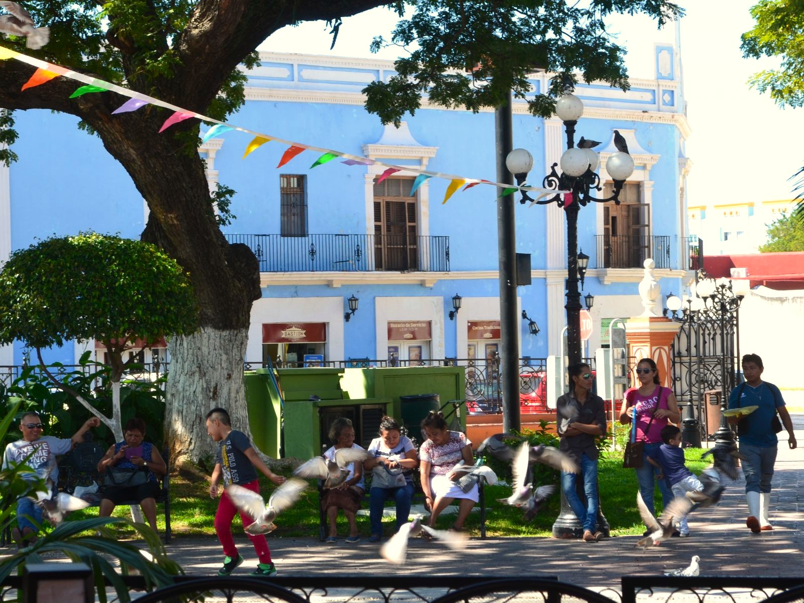 Rondreis Mexico, Campeche, plein