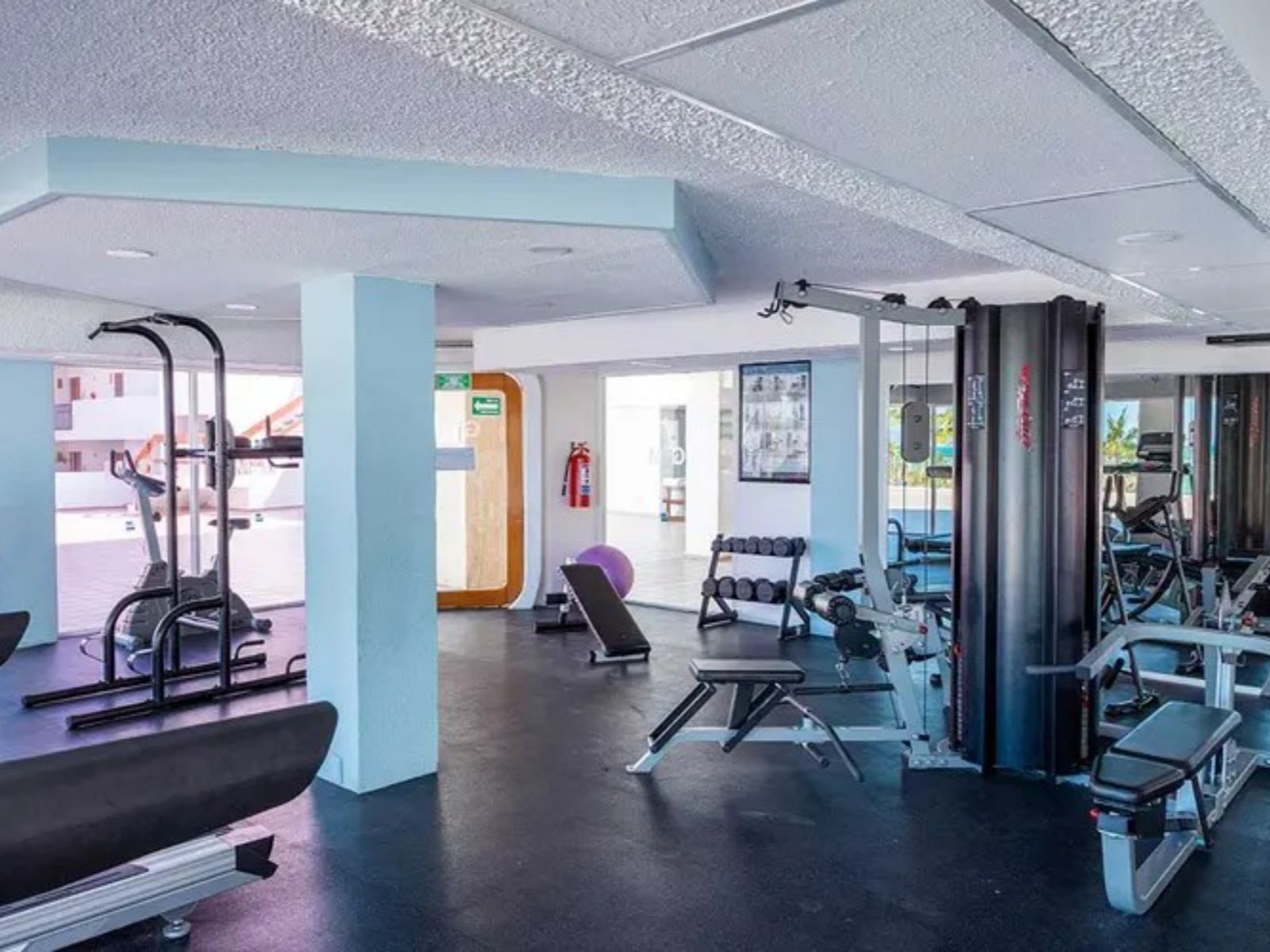 Rondreis Mexico, Cancun, Beachscape Villas Kin-Ha, fitnessruimte