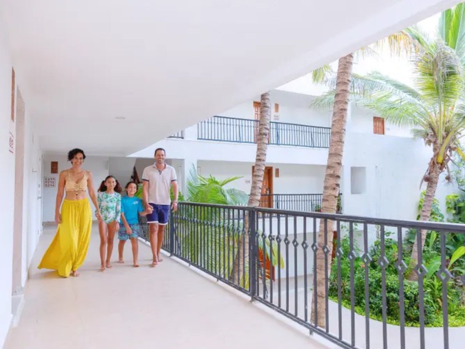 Rondreis Mexico, Cancun, Beachscape Villas Kin-Ha, galerij gezin