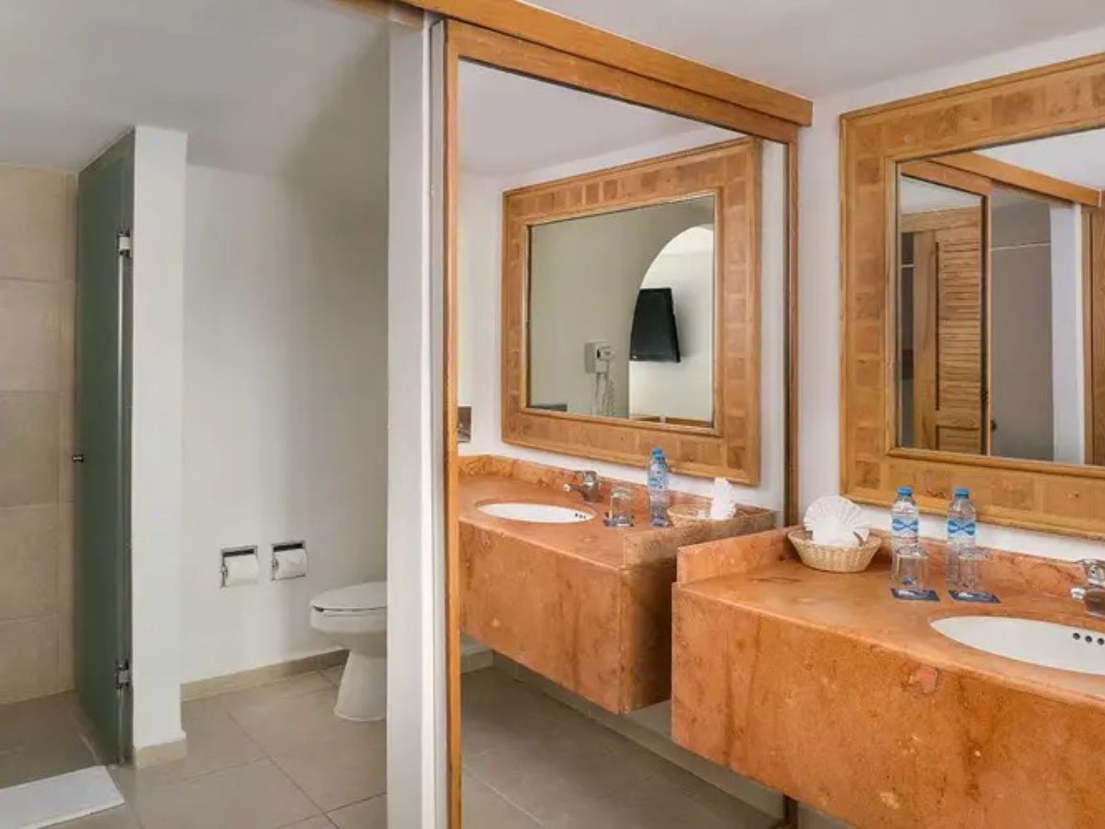 Rondreis Mexico, Cancun, Beachscape Villas Kin-Ha, suite badkamer