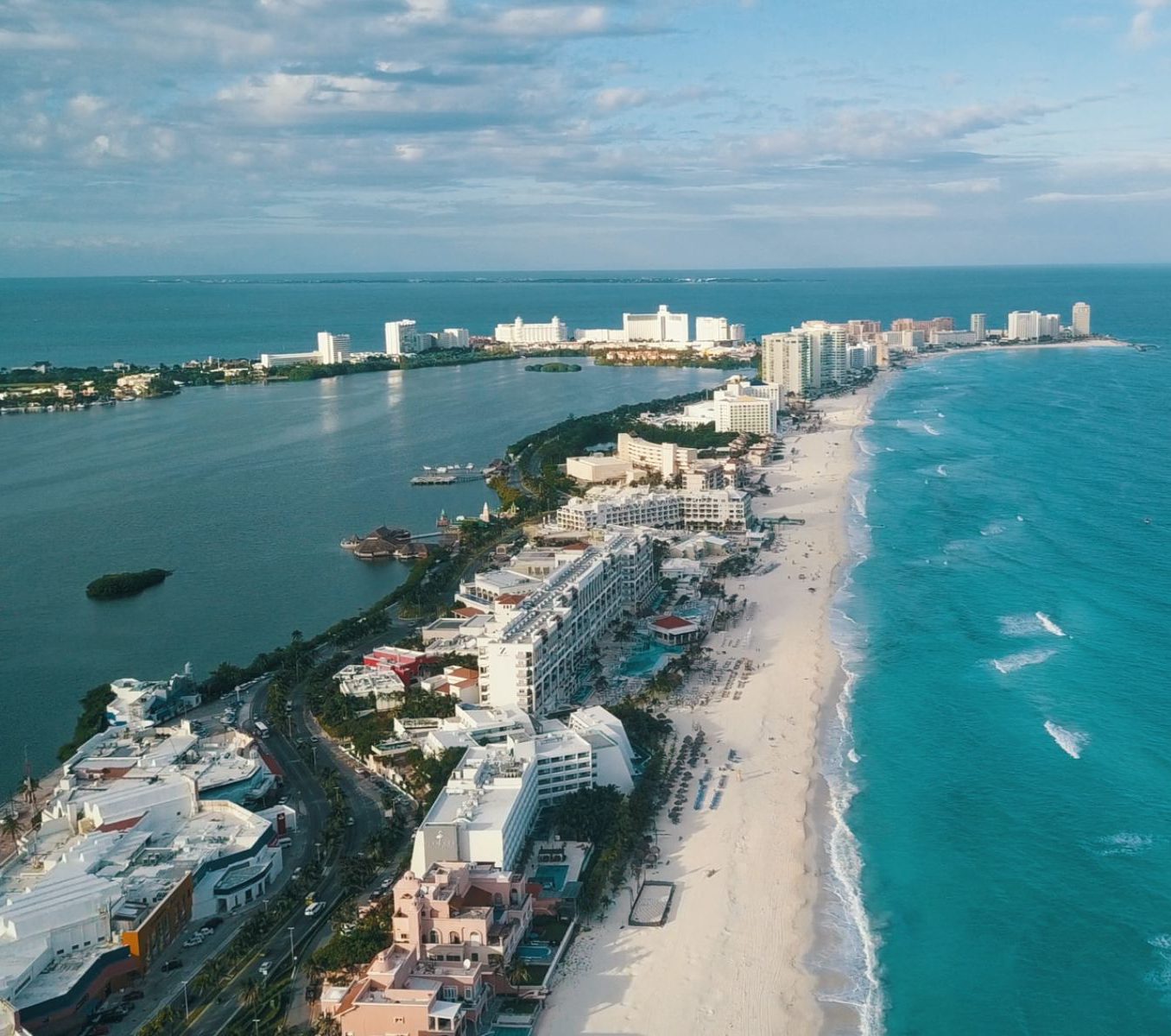 Rondreis Mexico, Cancún, bovenaanzicht