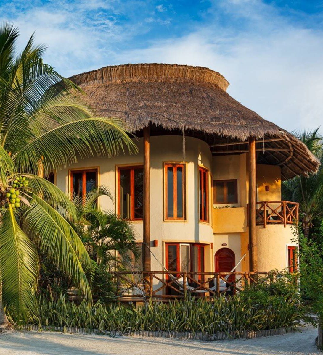 Rondreis Mexico, Isla Holbox, Villas Paraiso del Mar, buitenzijde
