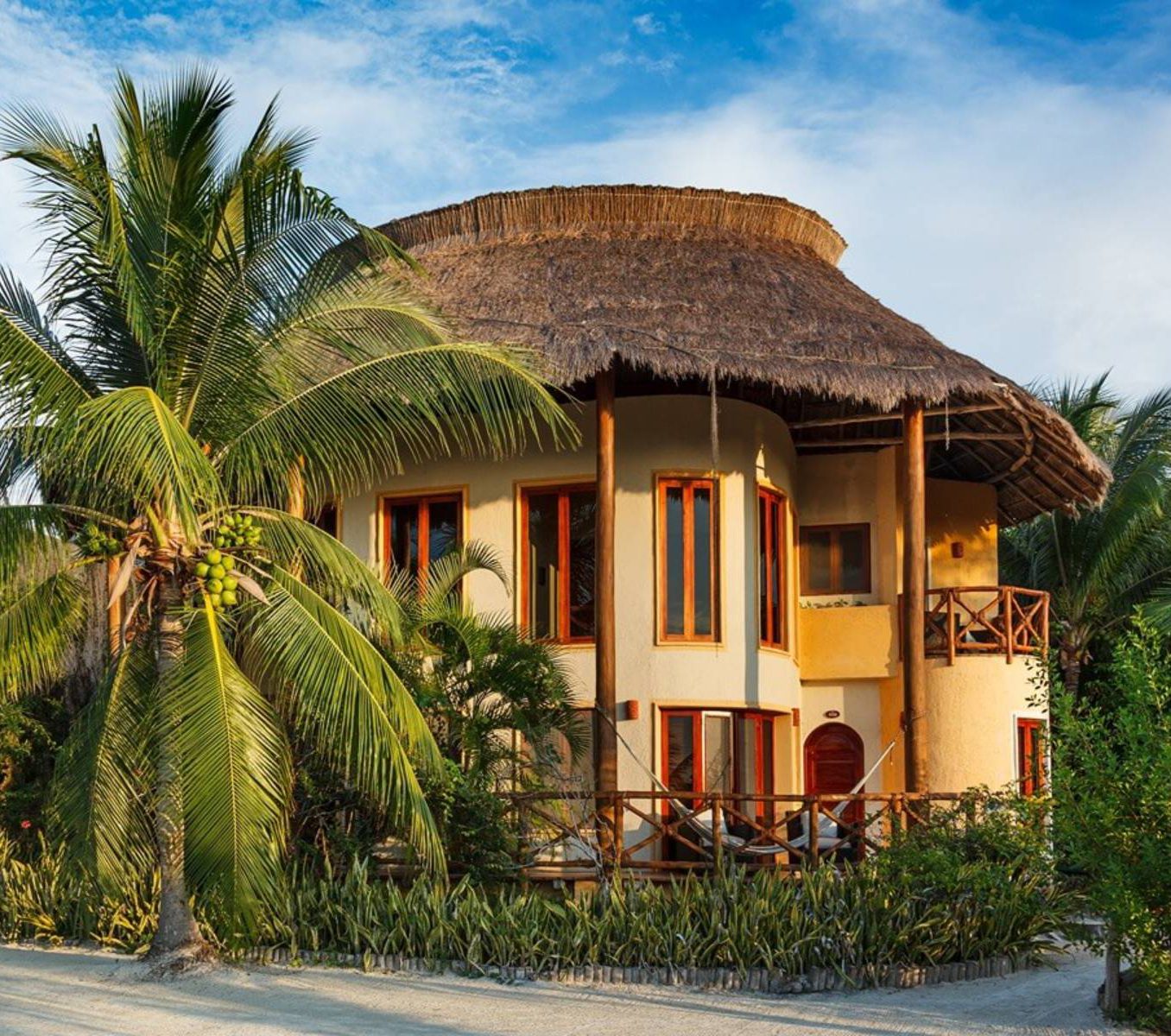 Rondreis Mexico, Isla Holbox, Villas Paraiso del Mar, buitenzijde