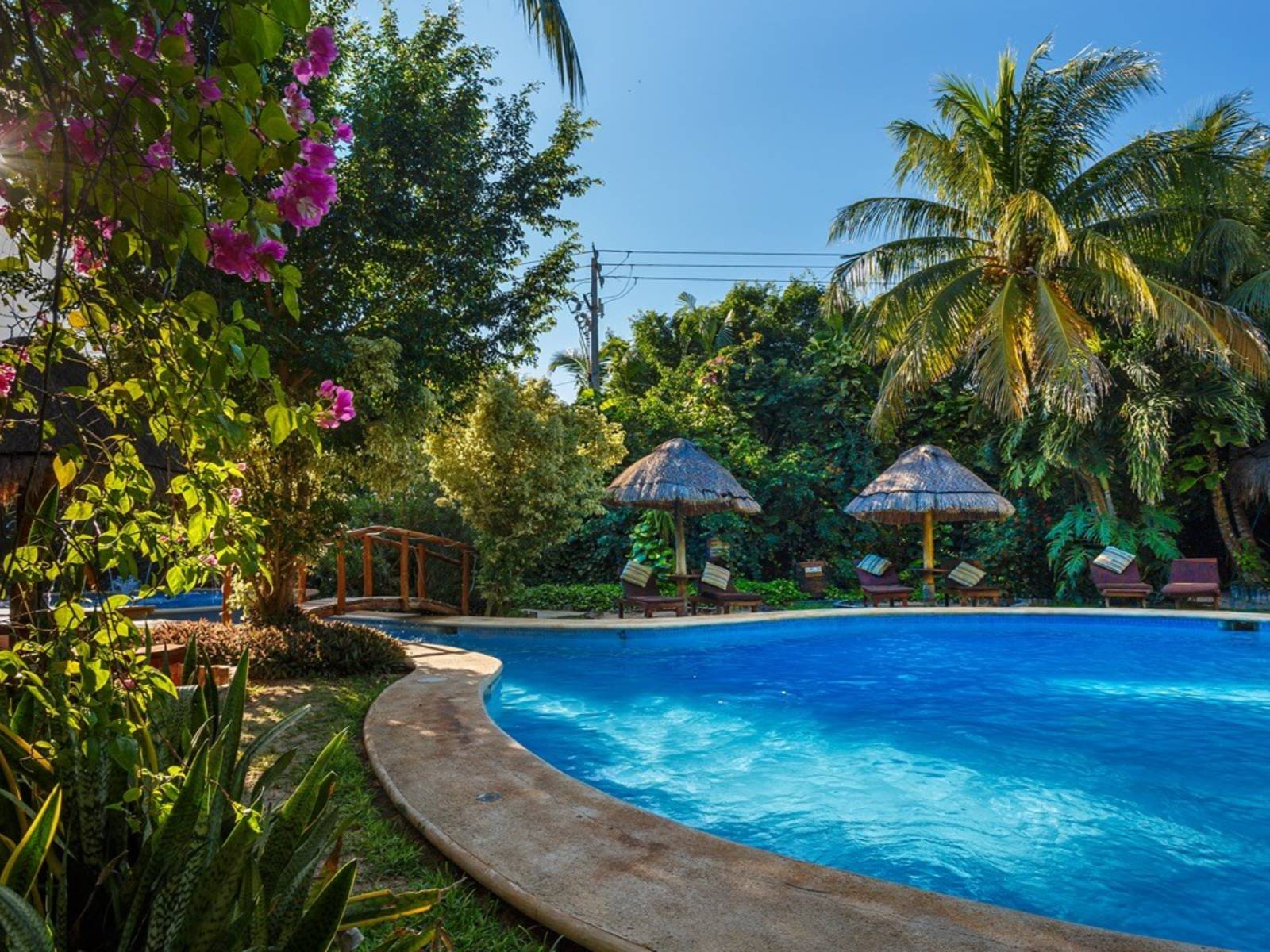Rondreis Mexico, Isla Holbox, Villas Paraiso del Mar, zwembad
