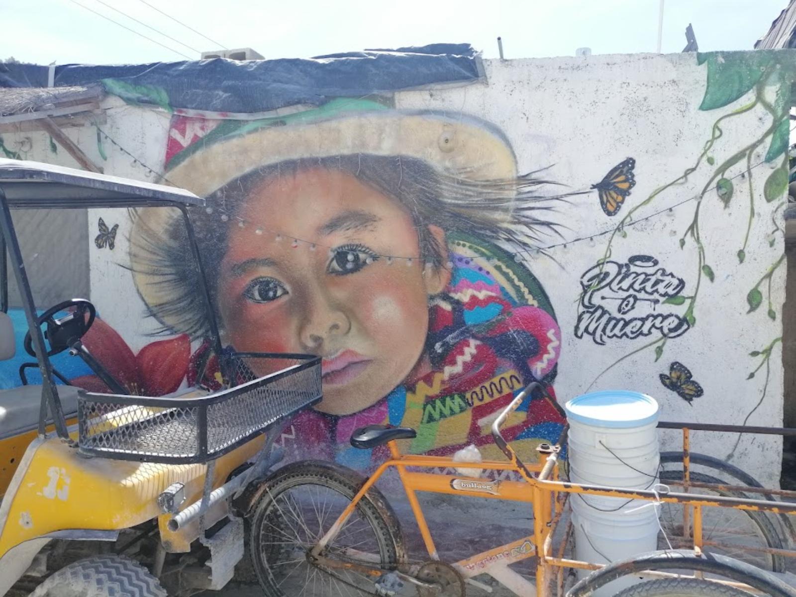 Rondreis Mexico, Isla Holbox, streetart