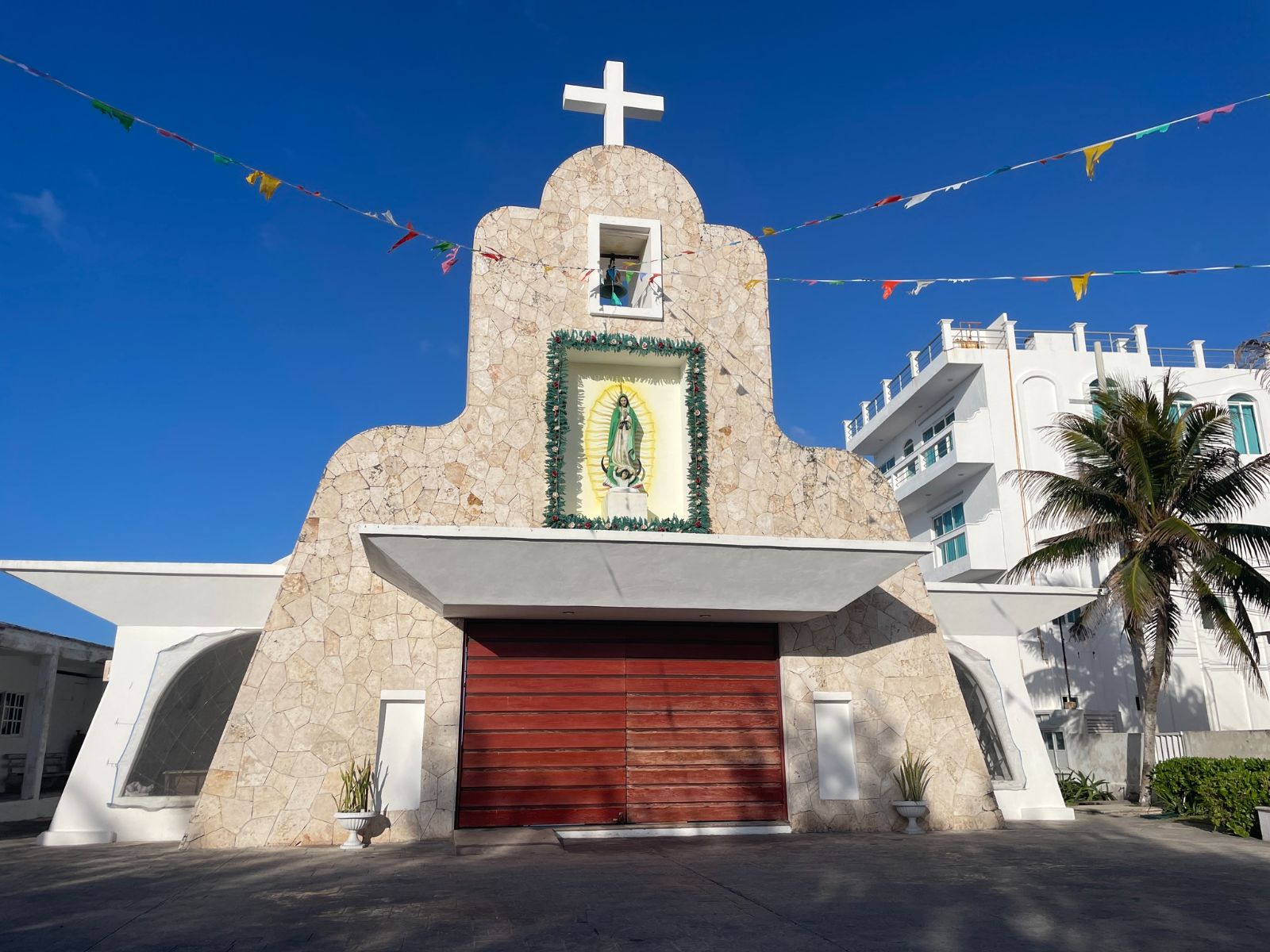 Rondreis Mexico, Isla Mujeres, kerk