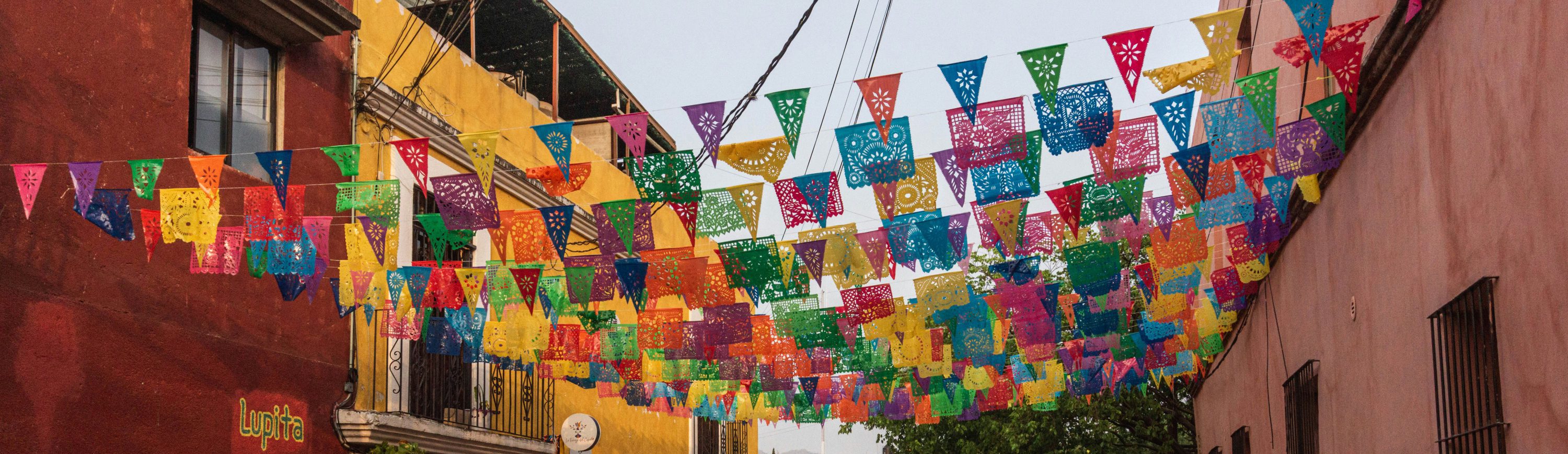 Rondreis Mexico, Oaxaca, vlaggetjes