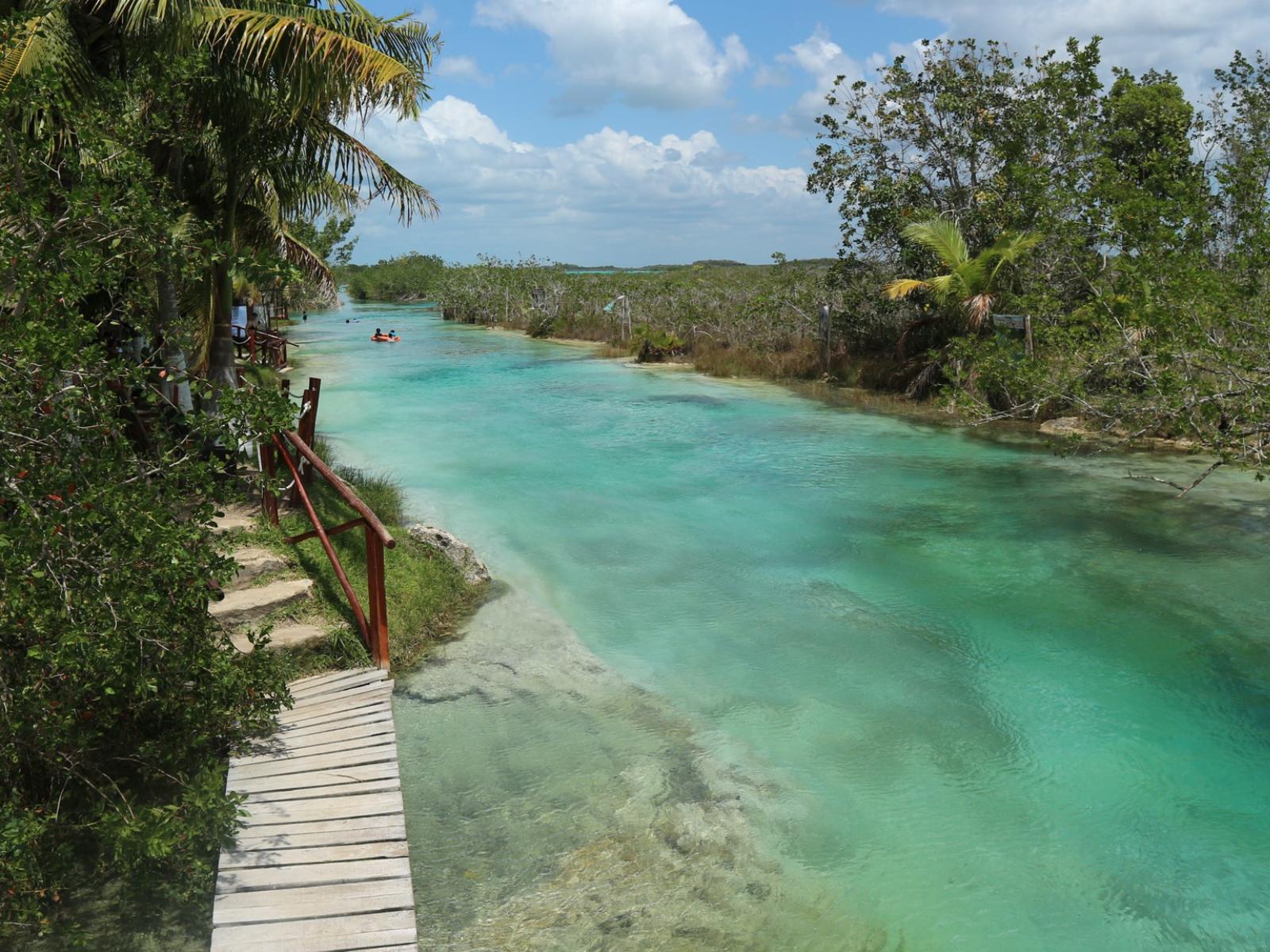 Rondreis Mexico, Laguna Bacalar, tuben