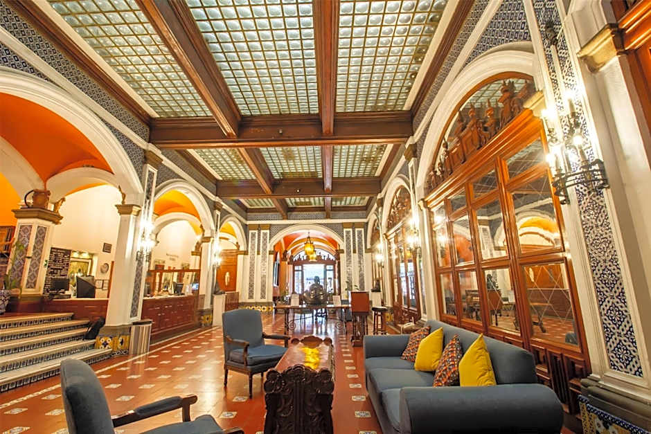 Rondreis Mexico, Mexico-Stad, Majestic Hotel, lobby