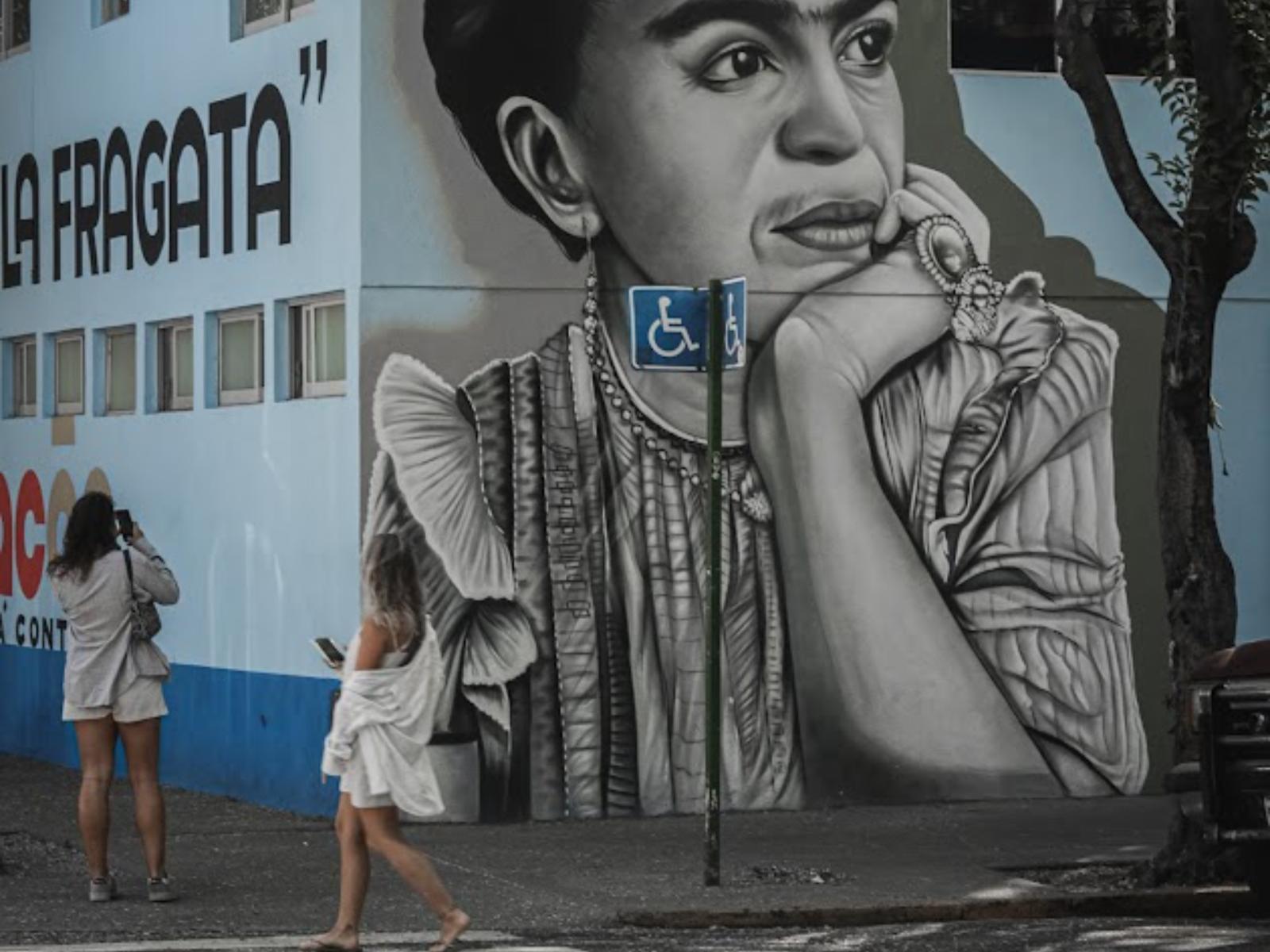 Rondreis Mexico, Mexico-Stad, streetart kunstenaar Frida Kahlo