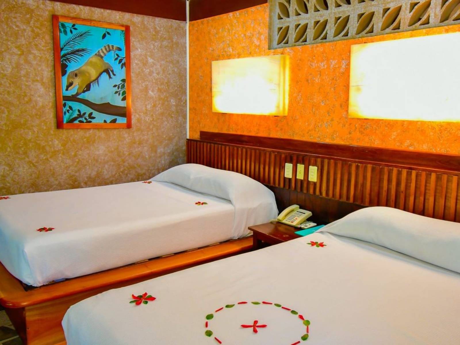 Rondreis Mexico, Palenque, Chan Kah, junior suite 2 bedden