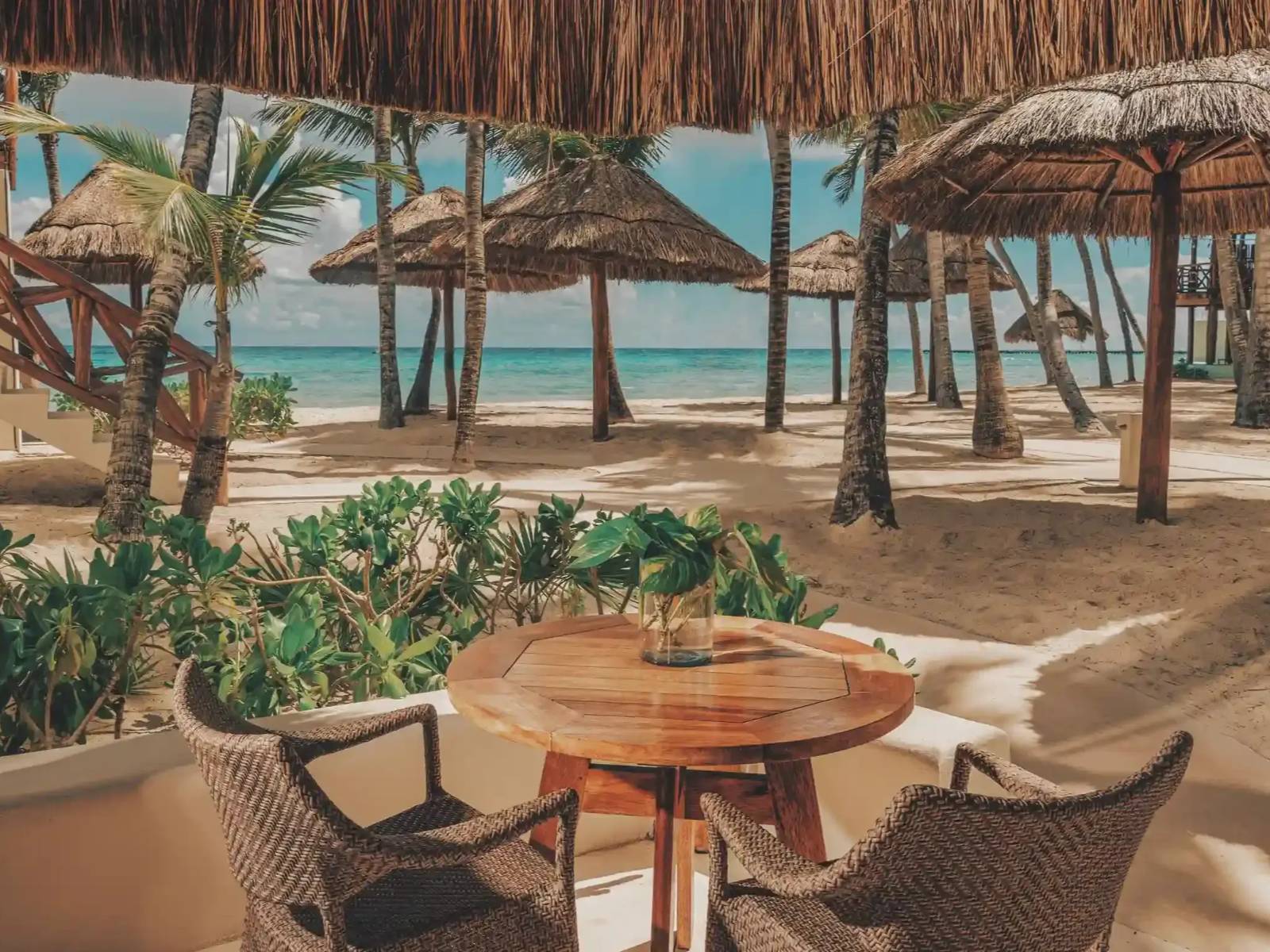 Rondreis Mexico, Playa del Carmen, Mahekal, ocean view terras
