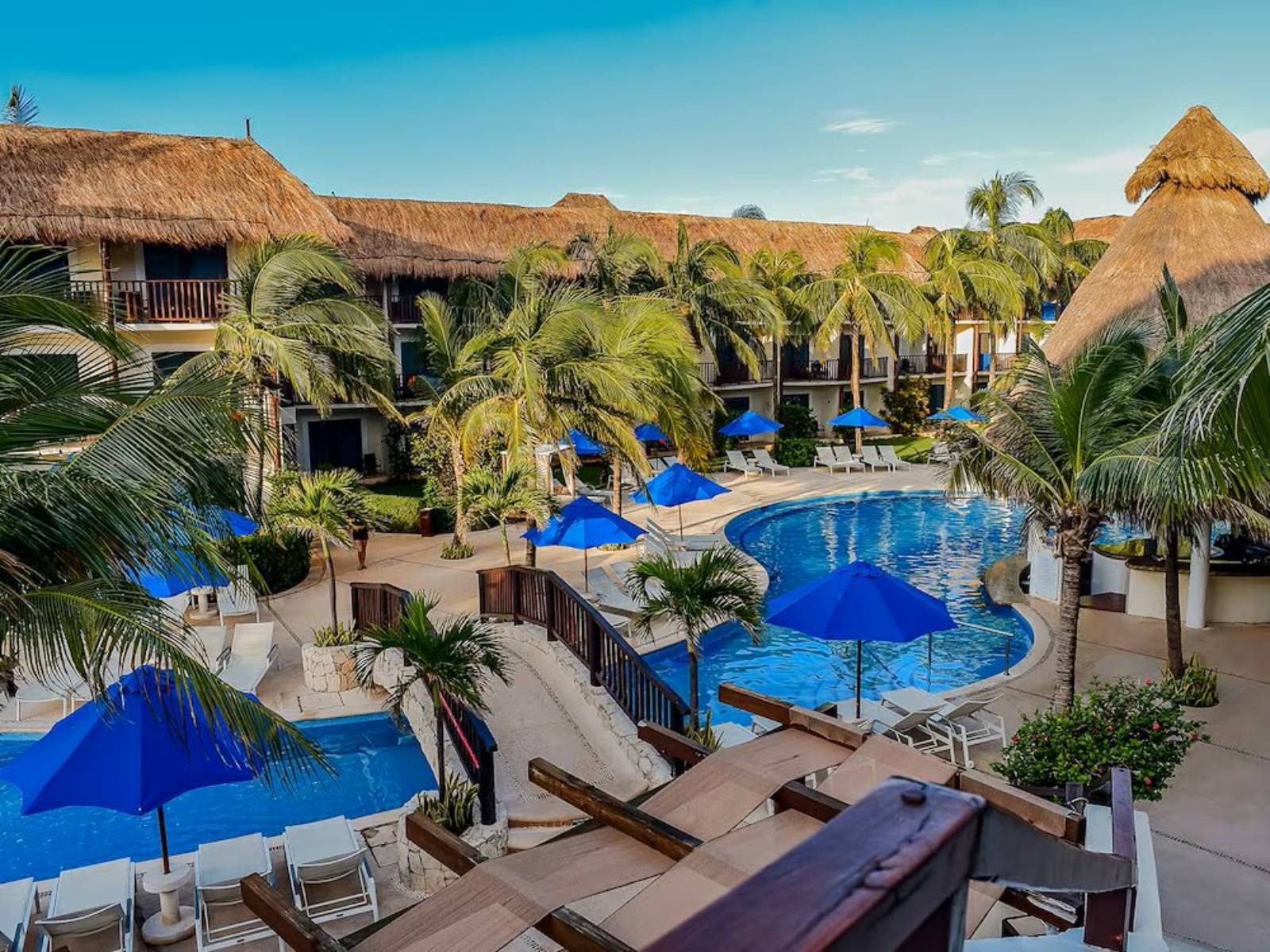 Rondreis Mexico, Playa del Carmen, Reef Coco Beach, zwembad